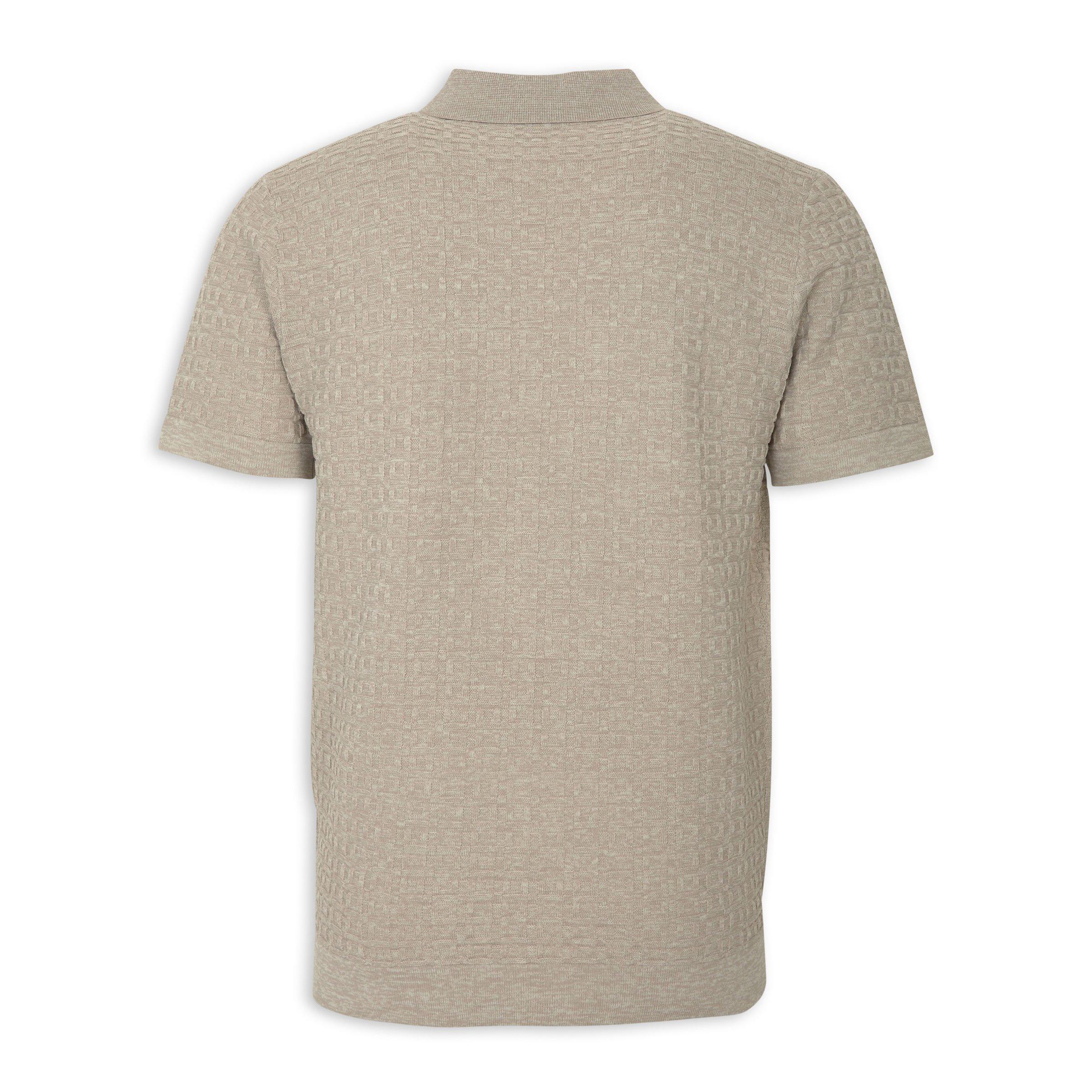 Beige Quarter-zip Golfer Jersey (3222092) | Identity