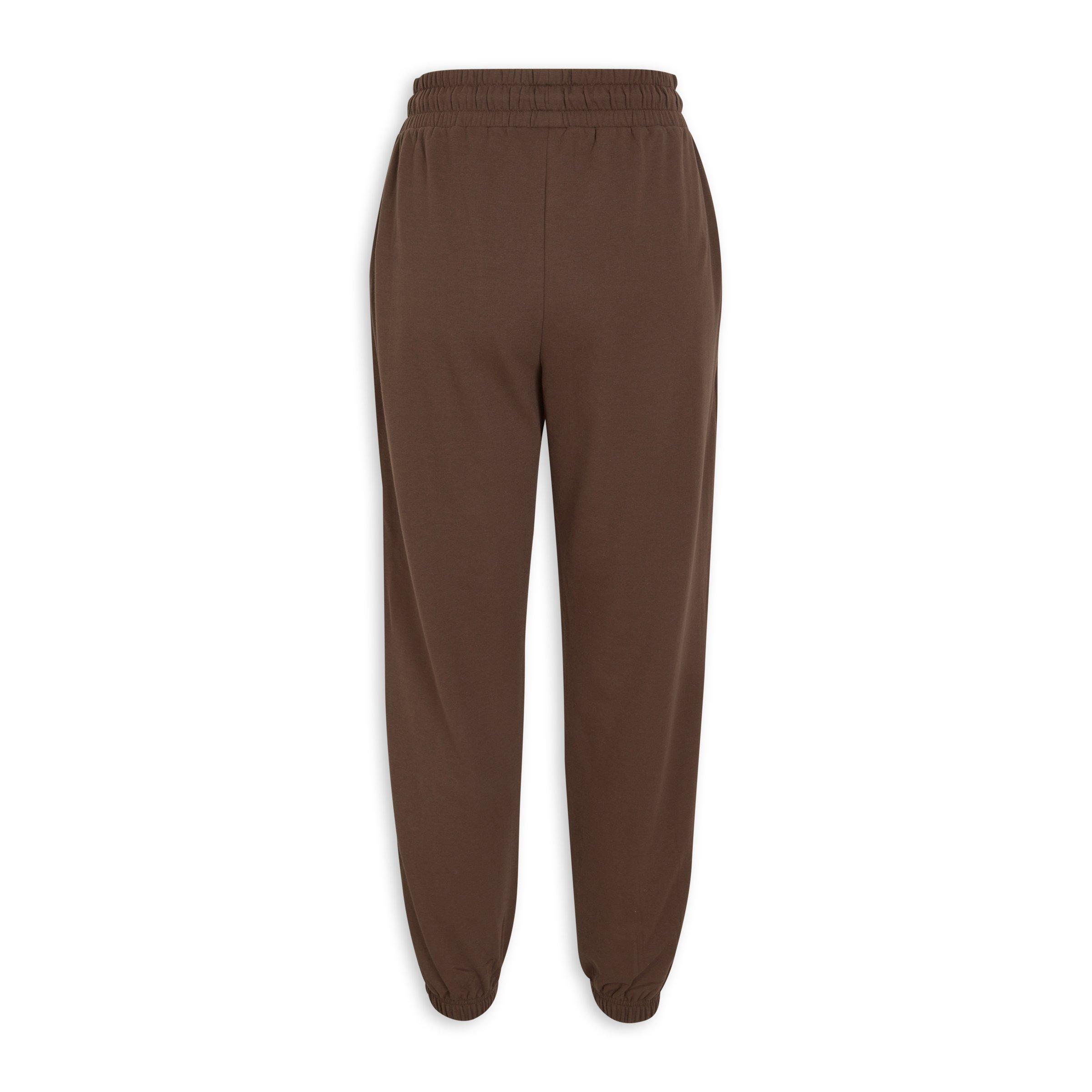 Dark Brown Jogger Pants with Drawstrings (3222152) | Identity