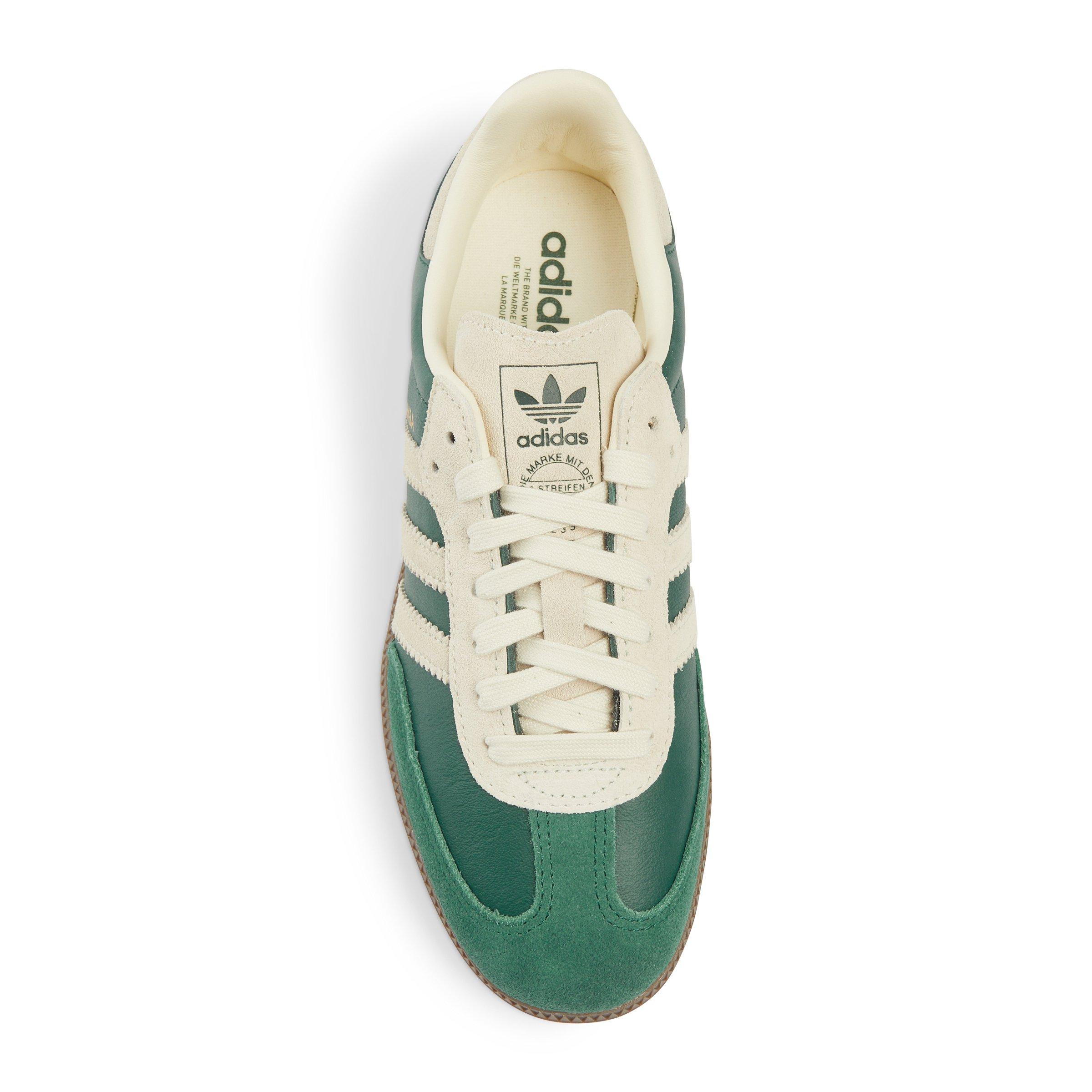adidas gazelle silver green womens adidas Samba Xlg Shoes - Unisex - Shadow Green / Chalk White / Gum
