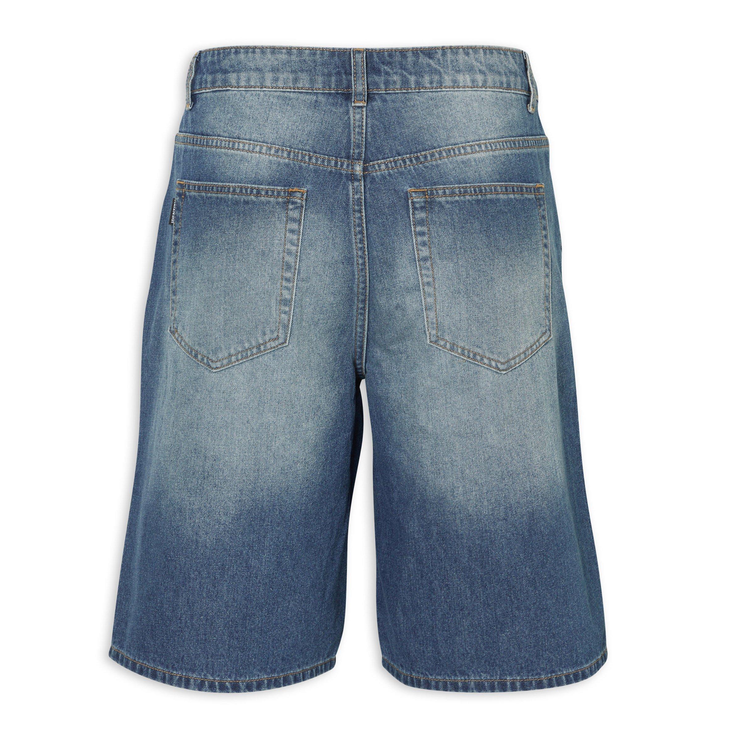 Indigo Baggy Denim Shorts (3223455) | Identity