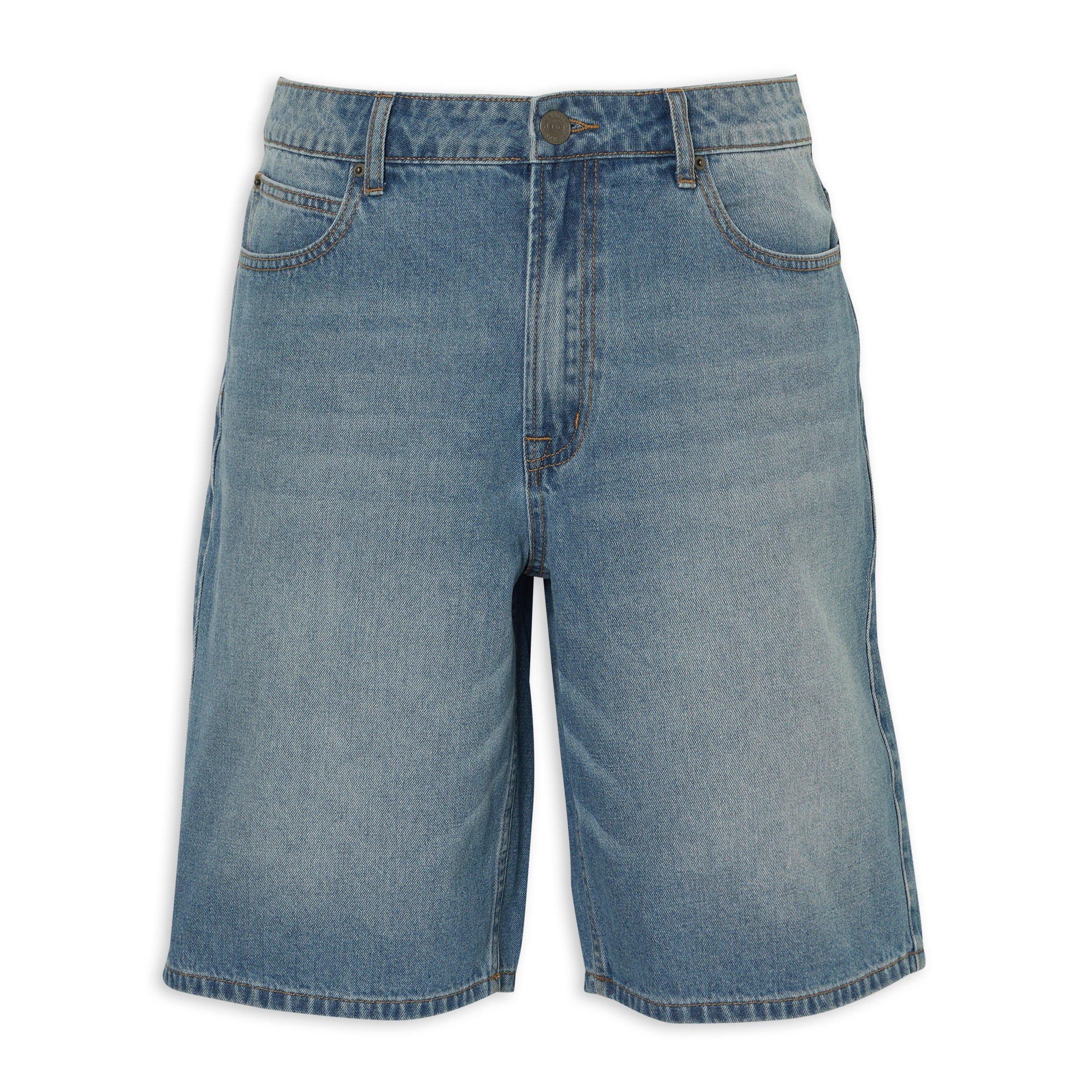 Indigo Baggy Denim Shorts (3223456) | Identity