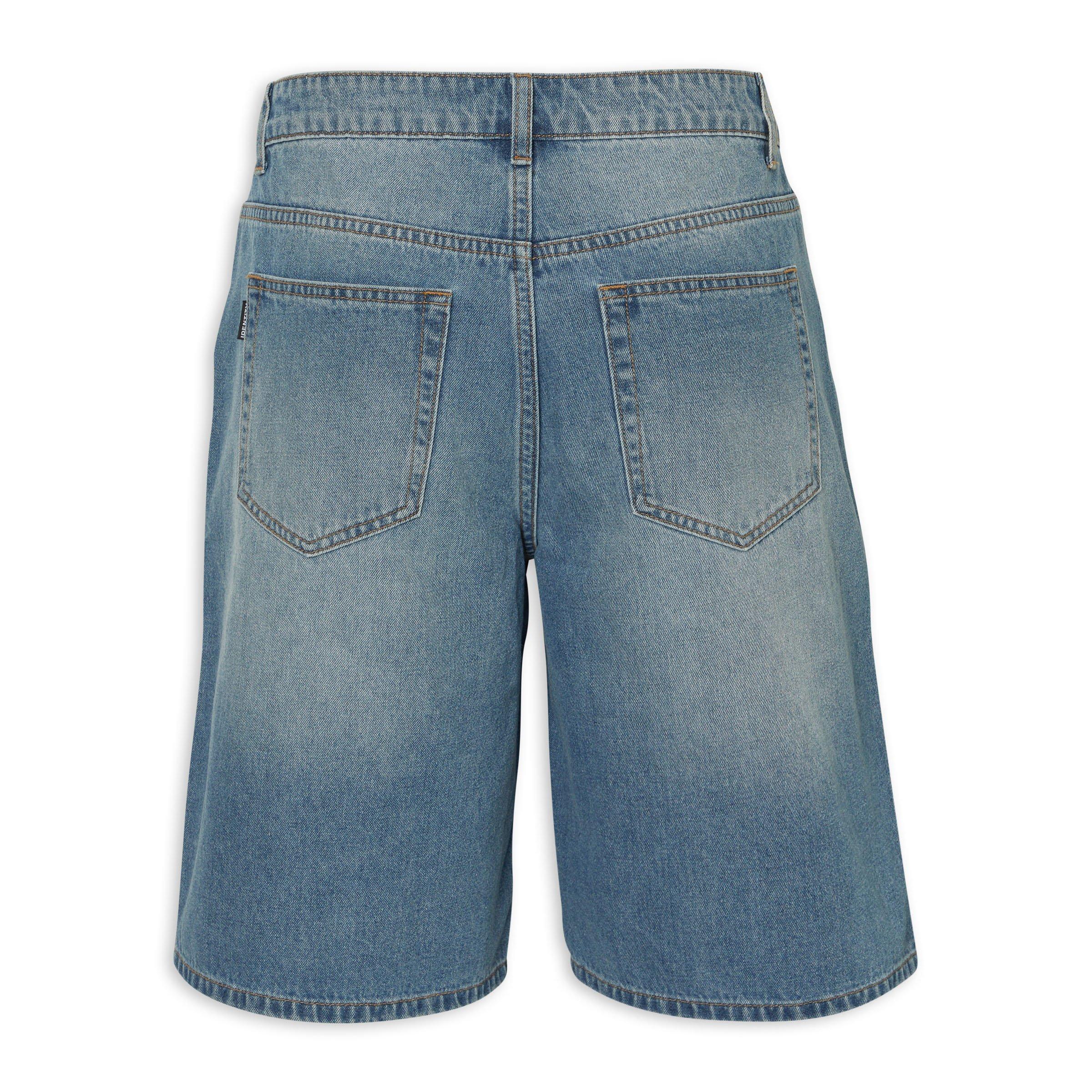 Indigo Baggy Denim Shorts (3223456) | Identity