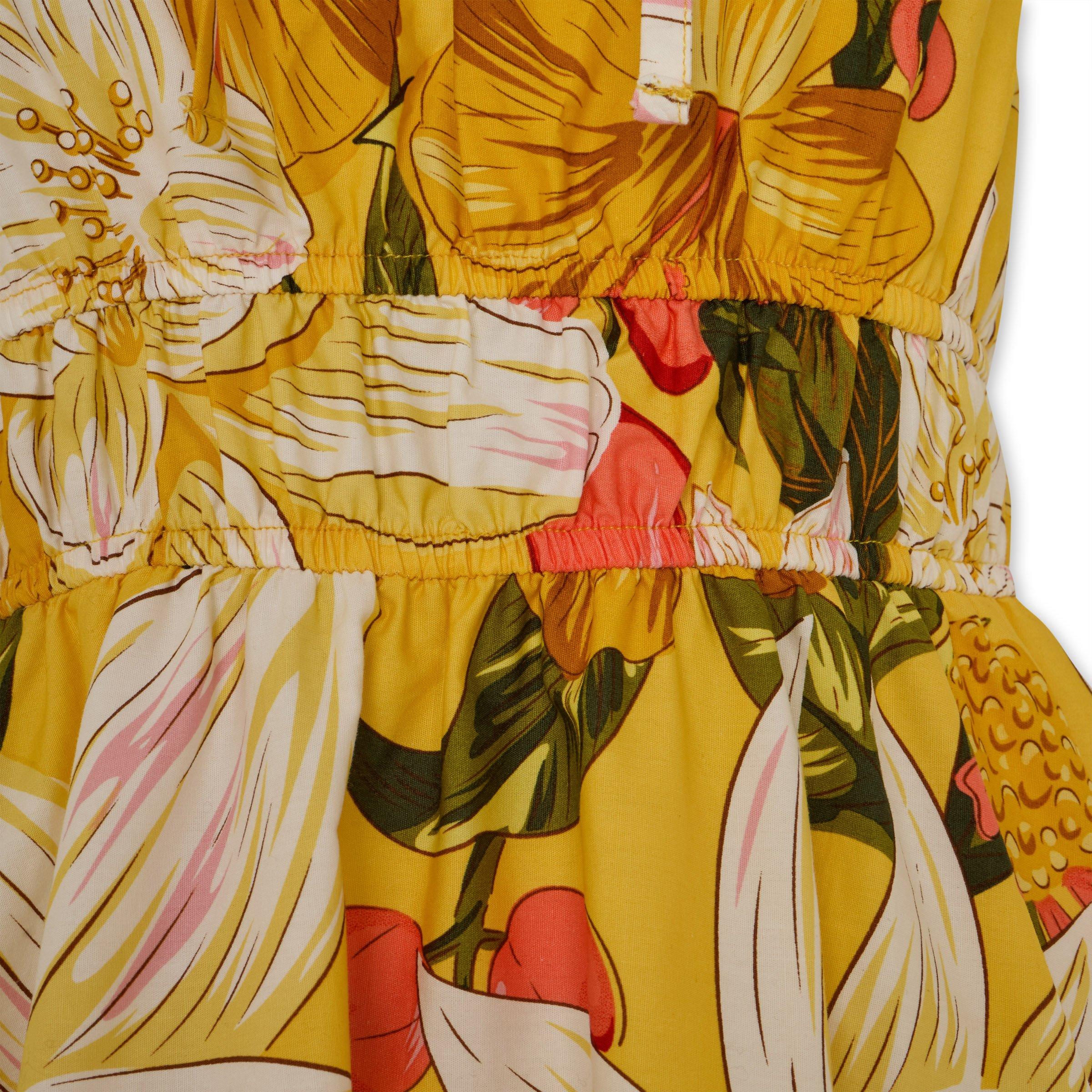 Yellow Floral Print Sundress (3223810) | Identity