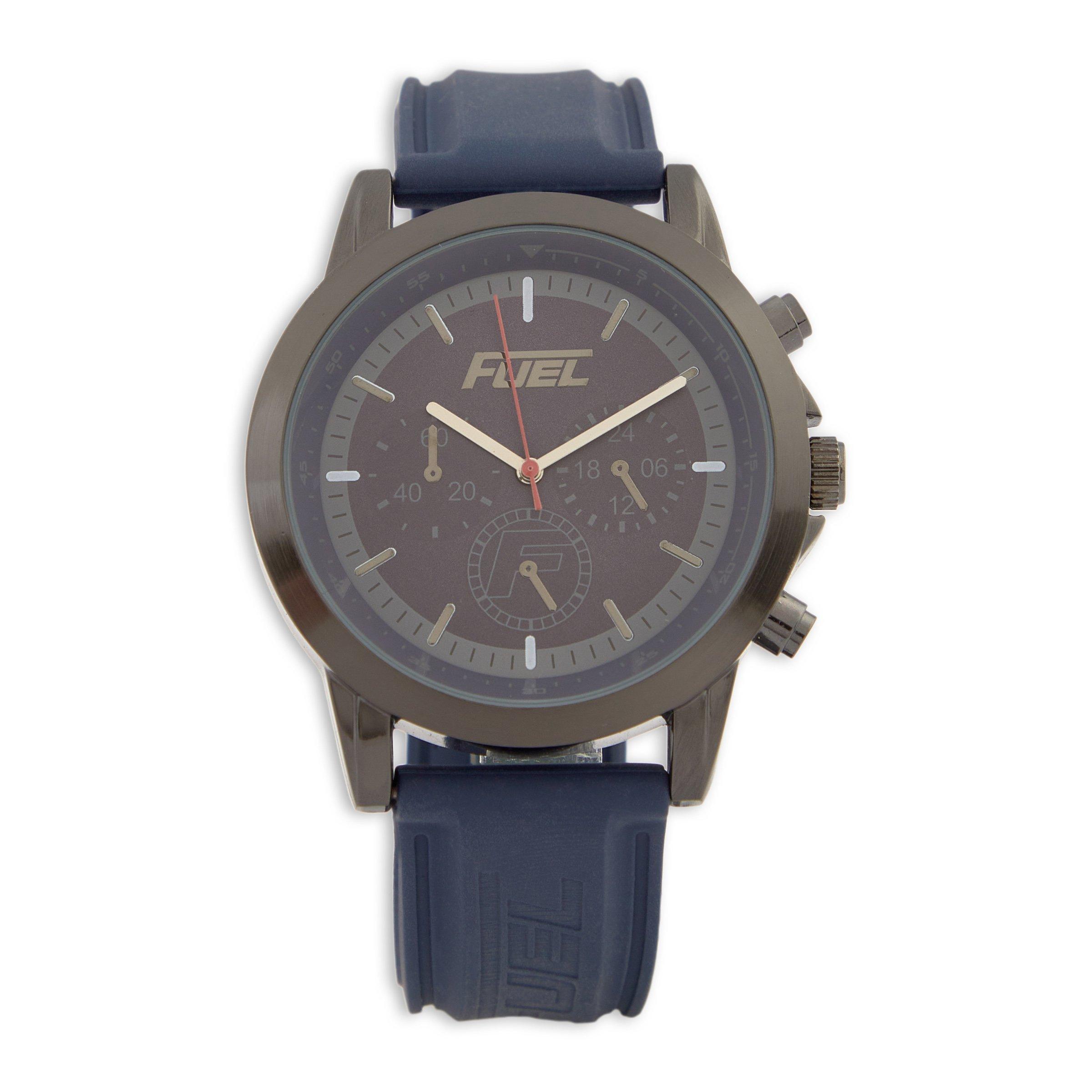 Fuel Sporty Blue Resin Watch (3224183) | Fuel