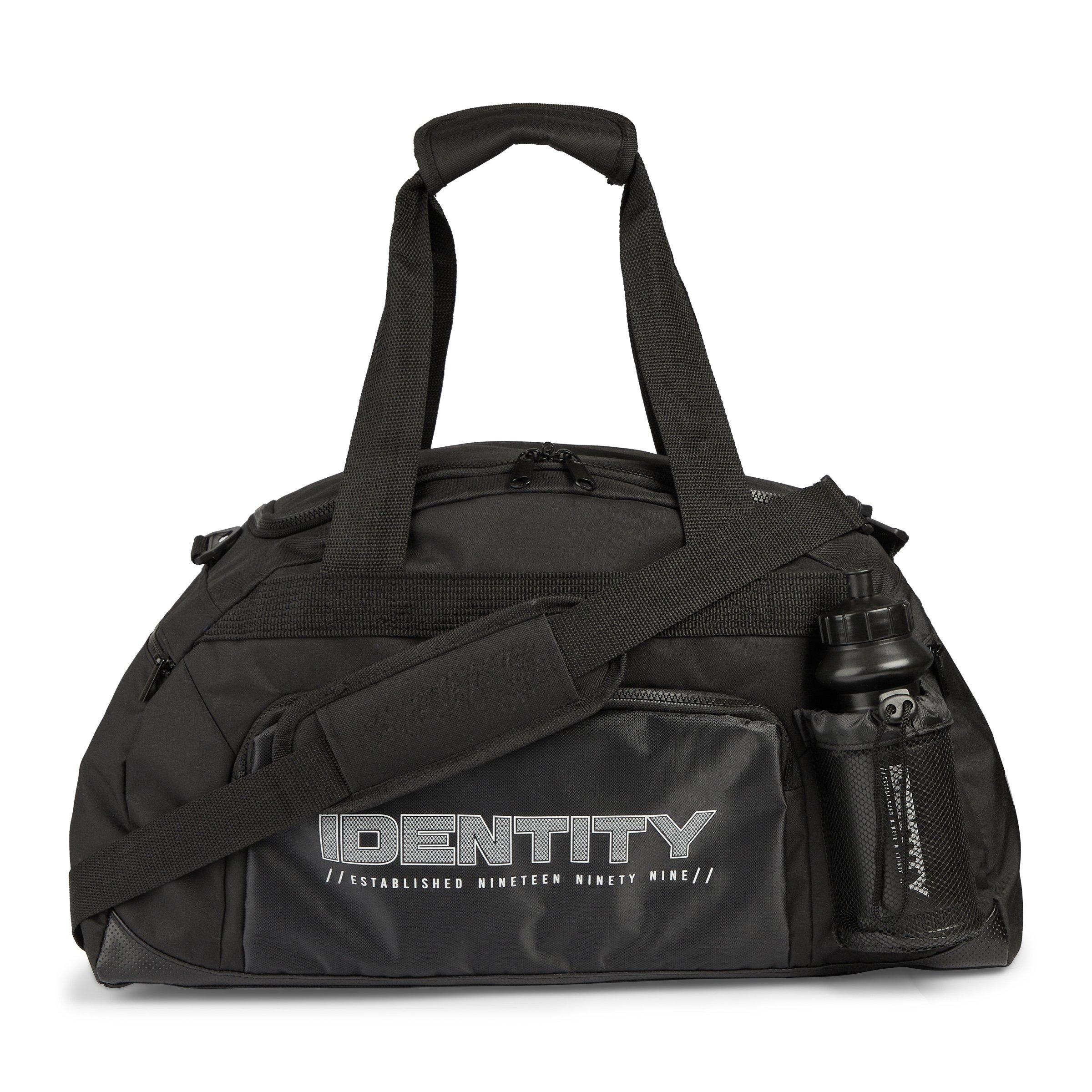 Black Weekender Bag with Water Bottle (3224354) | Identity