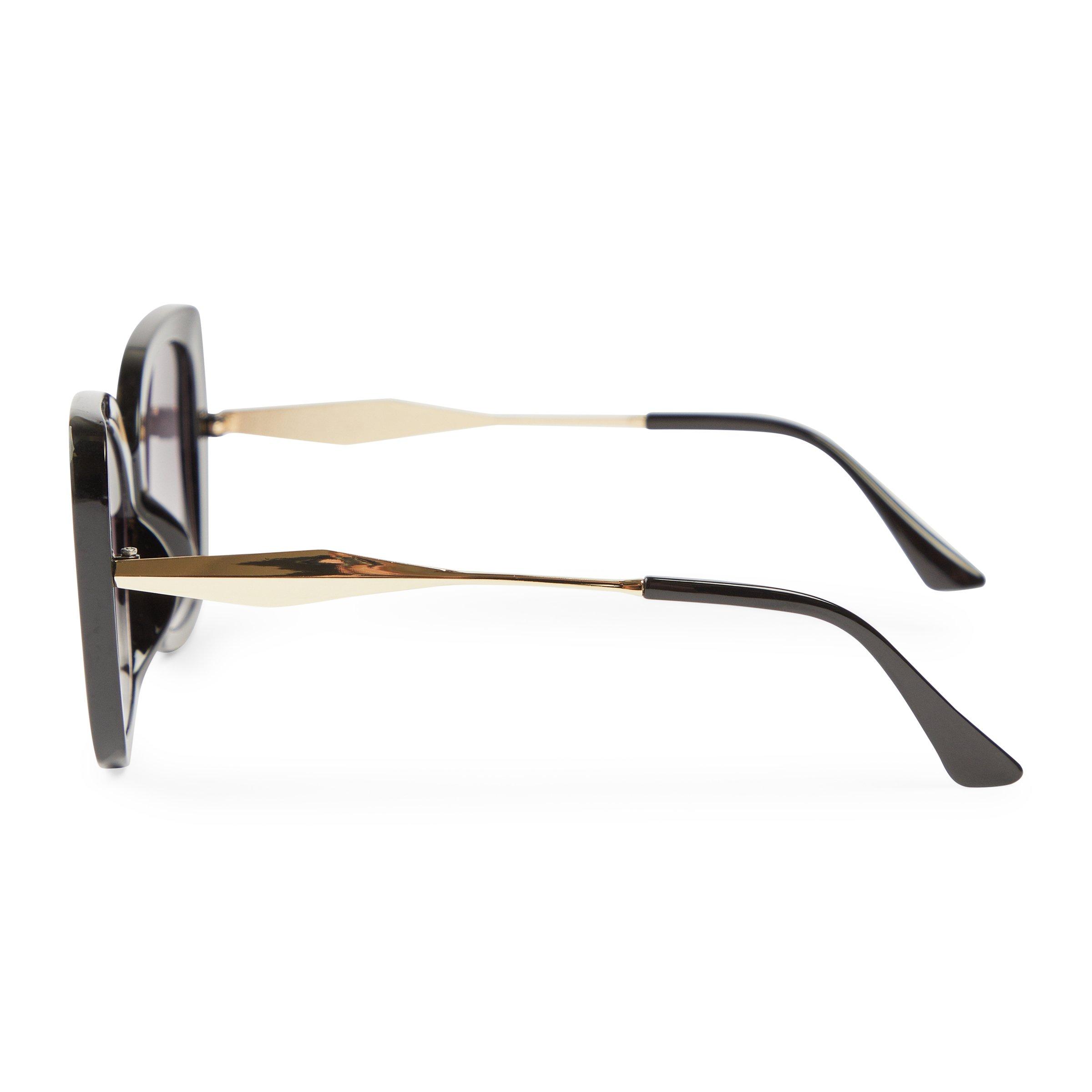 Black Cateye Spear Temple Sunglasses (3225074) | Birlin Eyewear