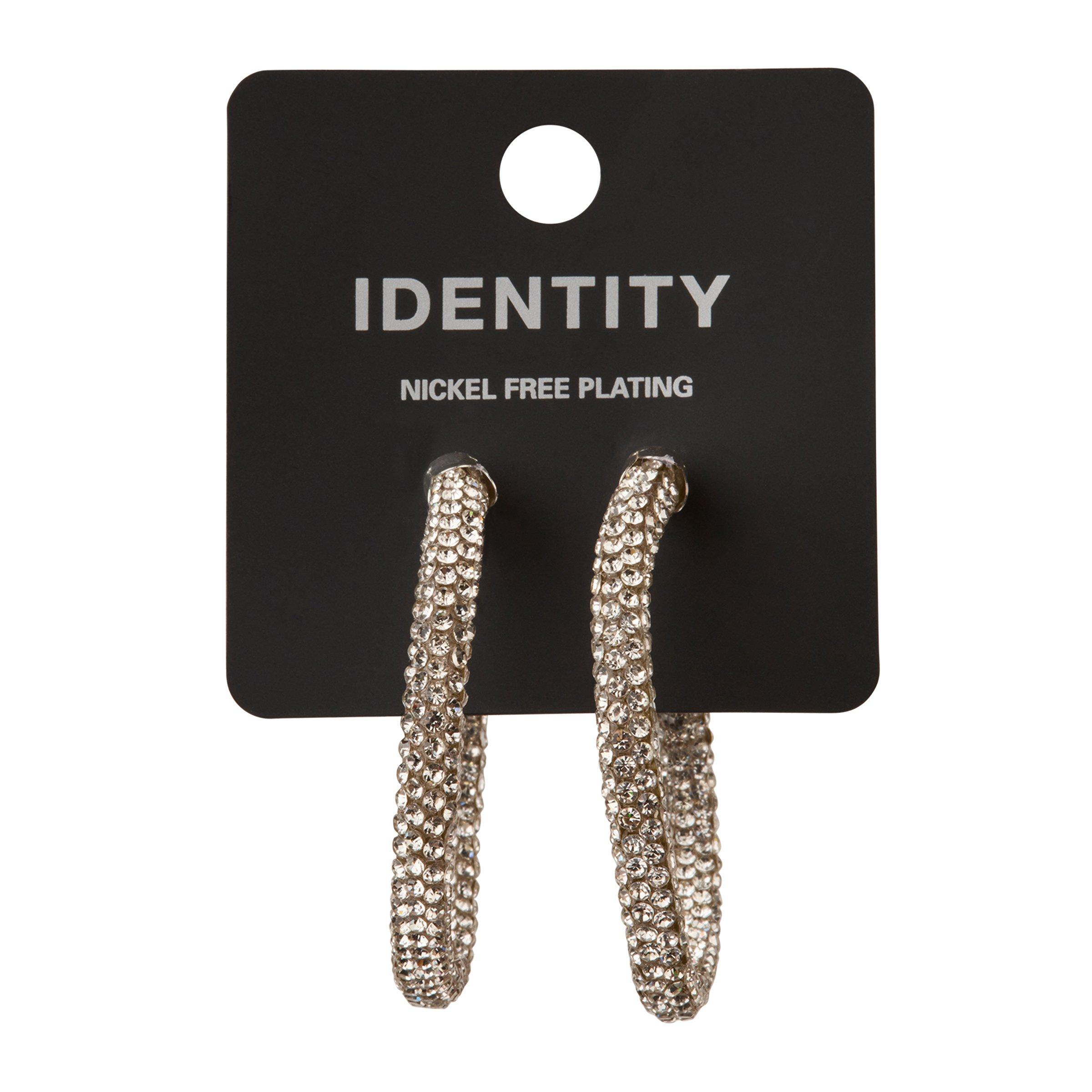 Silver Hoop Earrings (3225505) | Identity