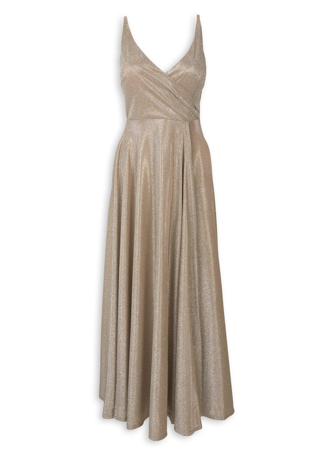 Gold Shimmer Maxi Dress