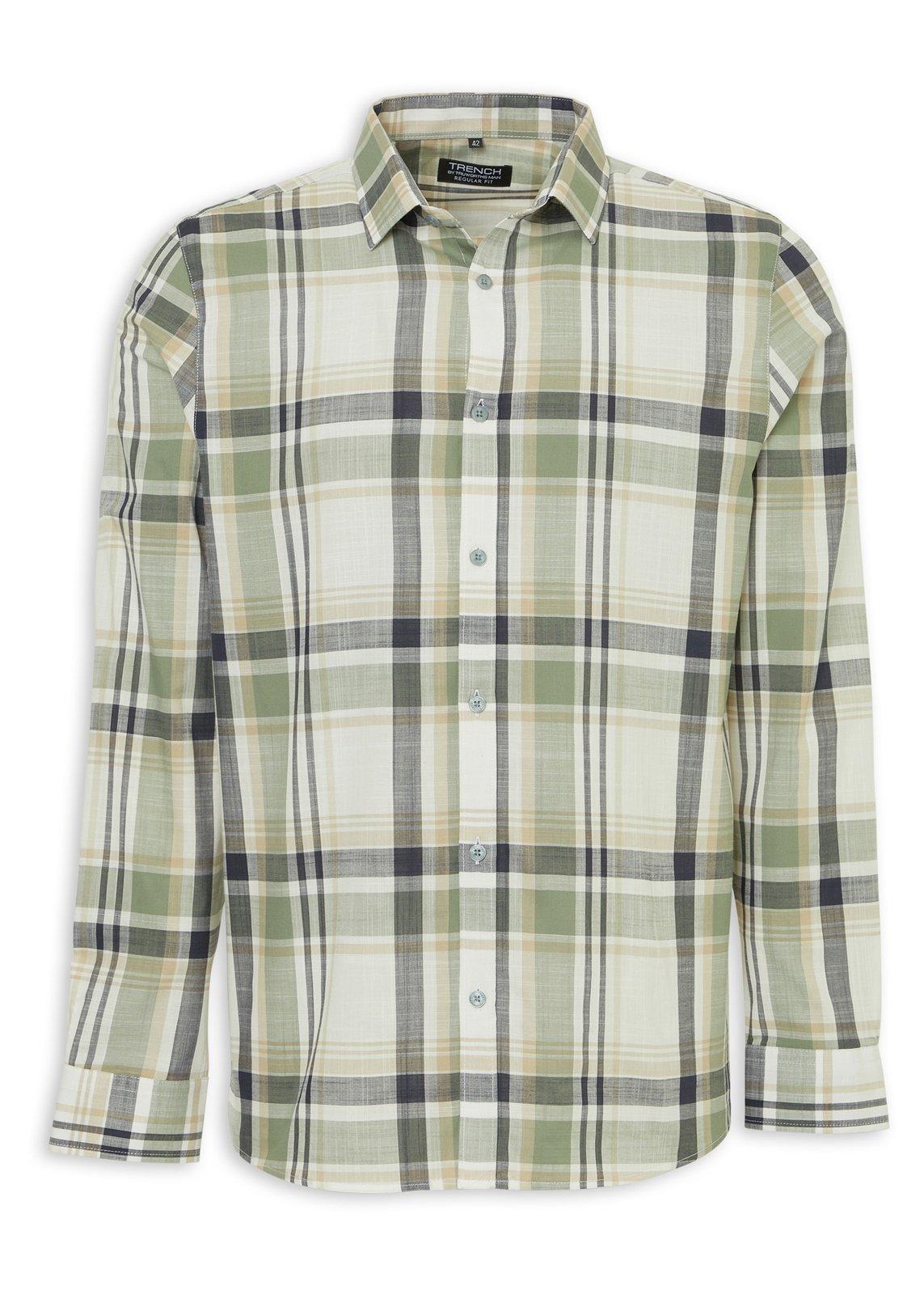 Green Check Regular Fit Shirt (3225880) | Truworths Man