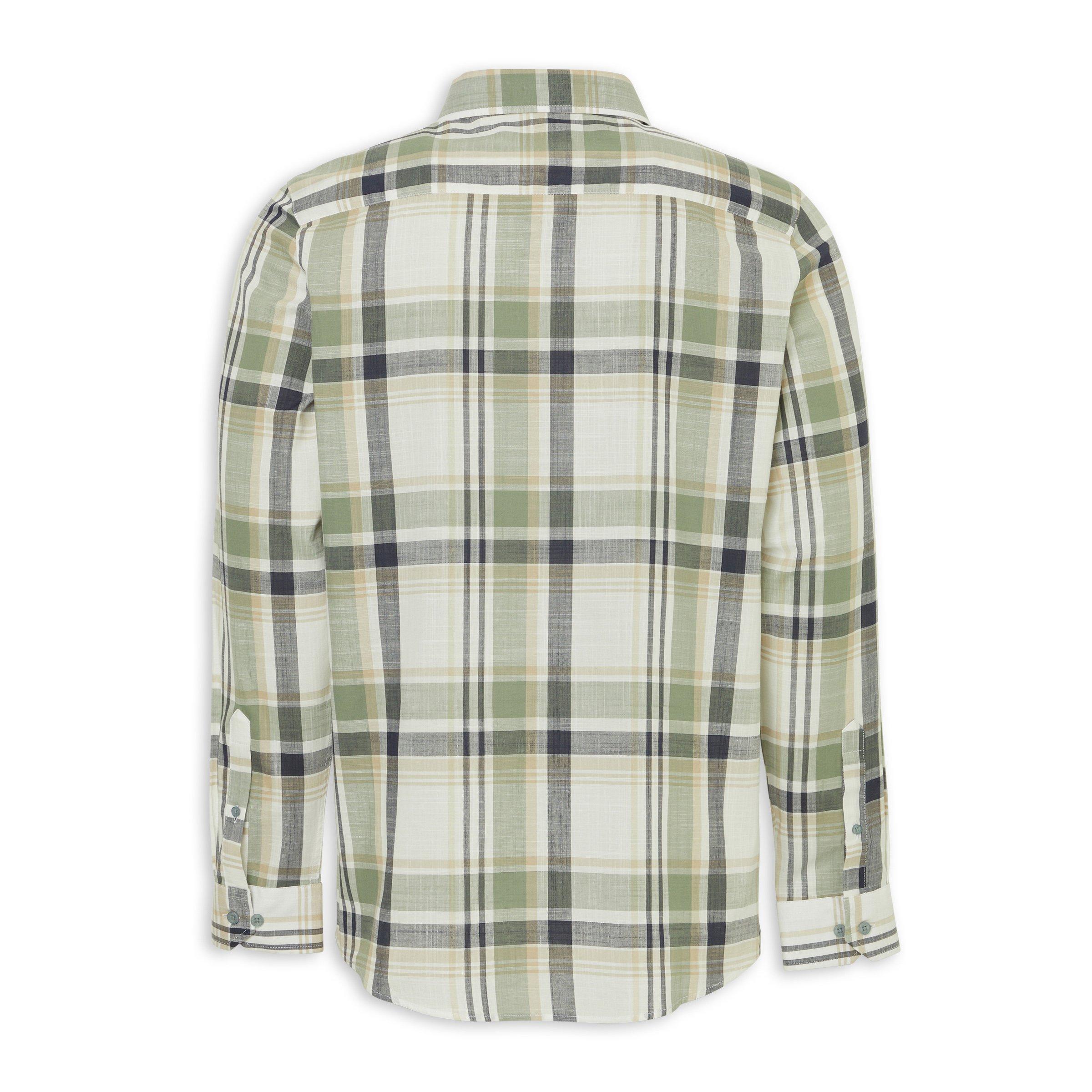 Green Check Regular Fit Shirt (3225880) | Truworths Man