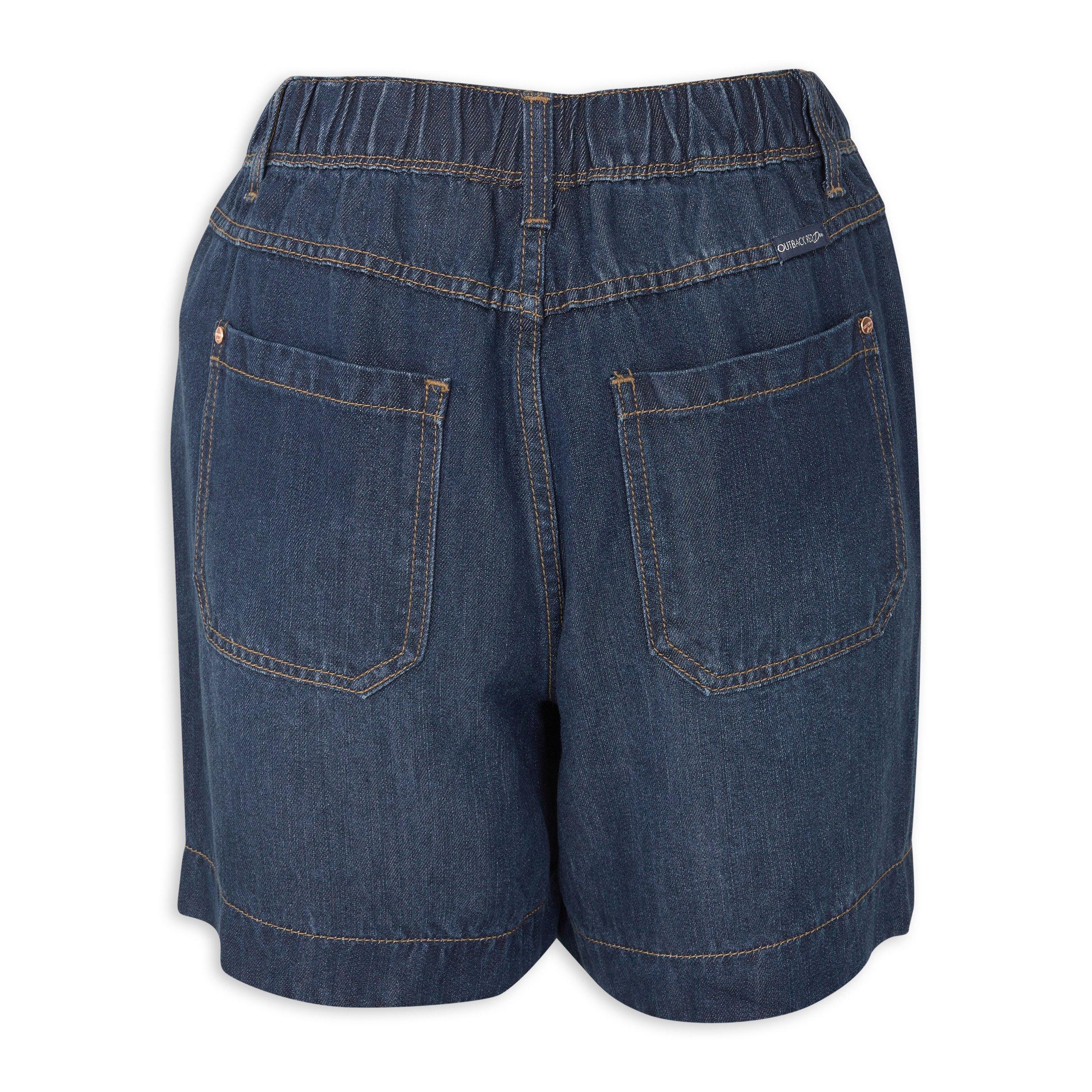 Dark Wash Denim Pull-on Shorts (3226175) | OUTBACK RED