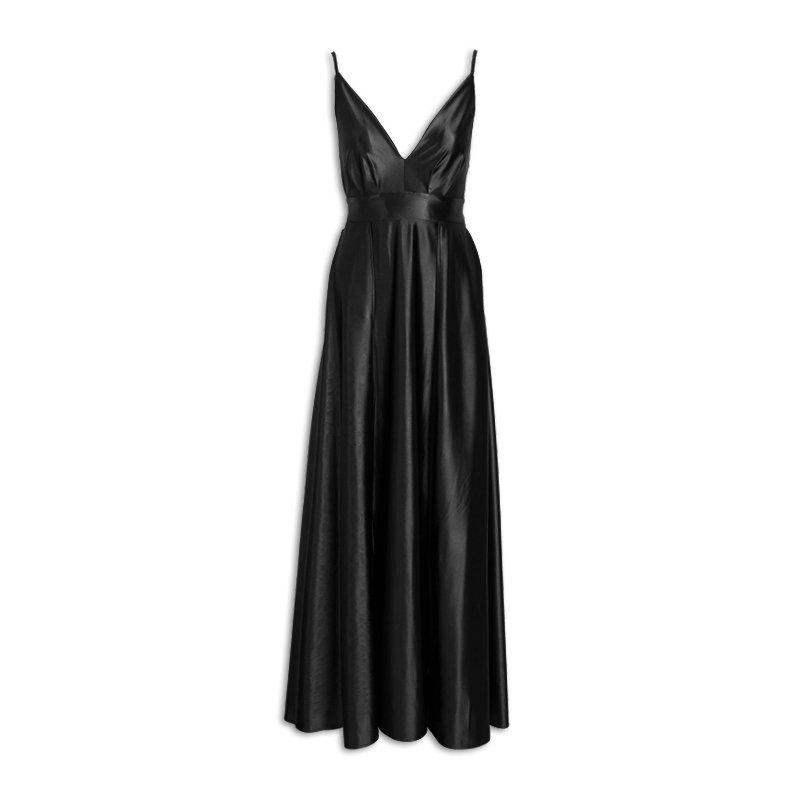 black dress pinterest Plus Size Double Slit Tank Dress – 2020AVE main image 1