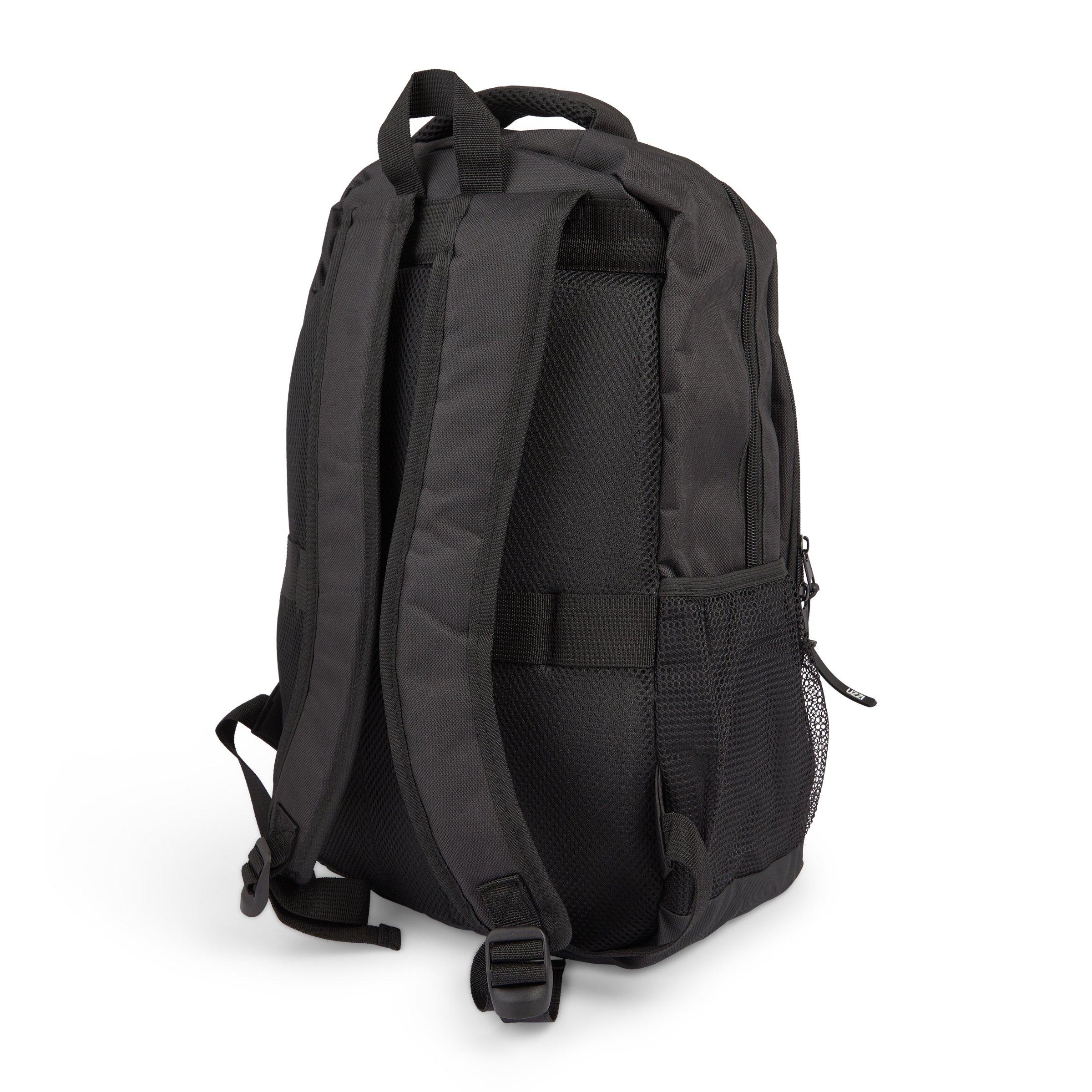 Black D600 PVC Vert Zip Backpack (3226305) | UZZI