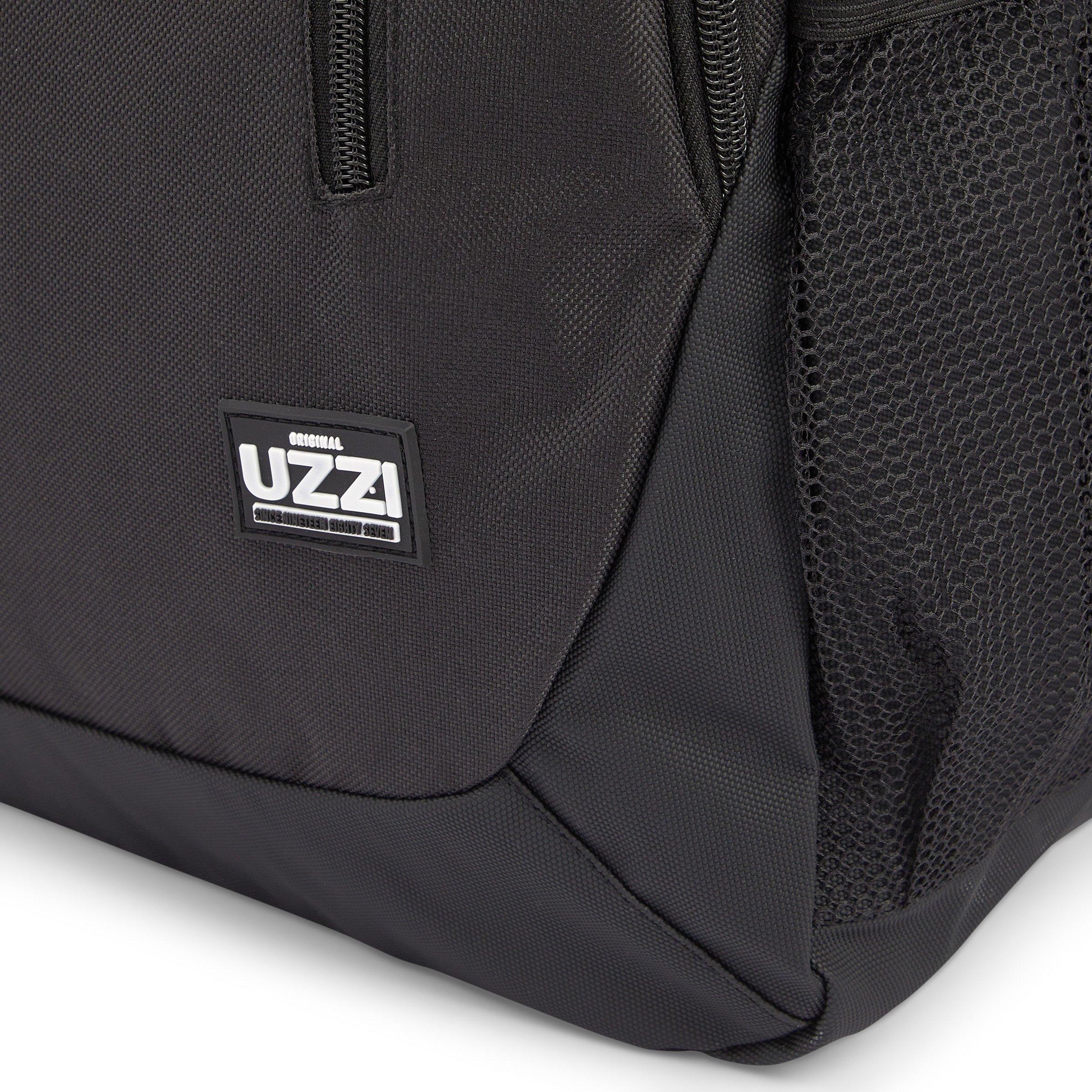 Black D600 PVC Vert Zip Backpack (3226305) | UZZI