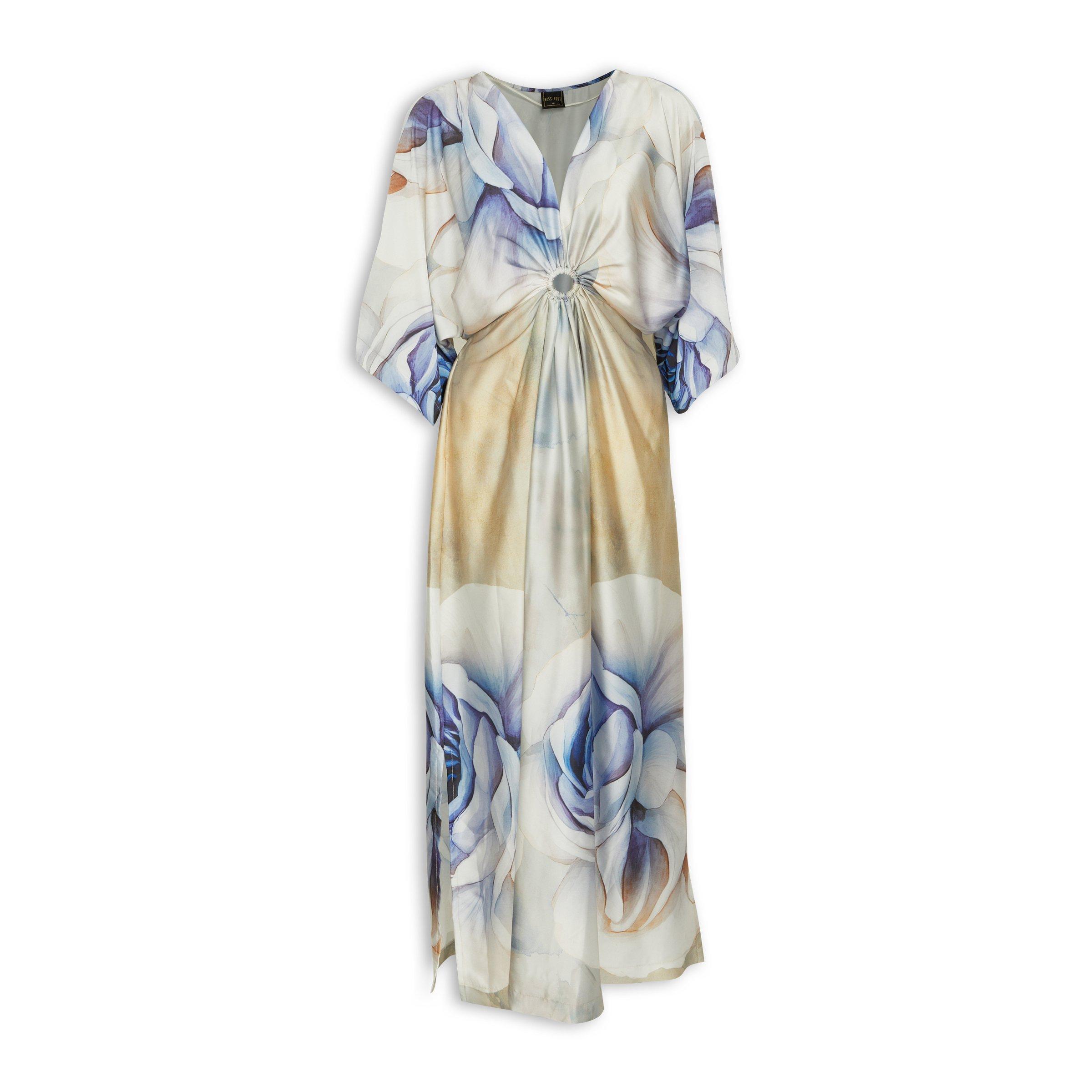 princess polly baby blue dress Blue Rose Kimono Dress (3226396)