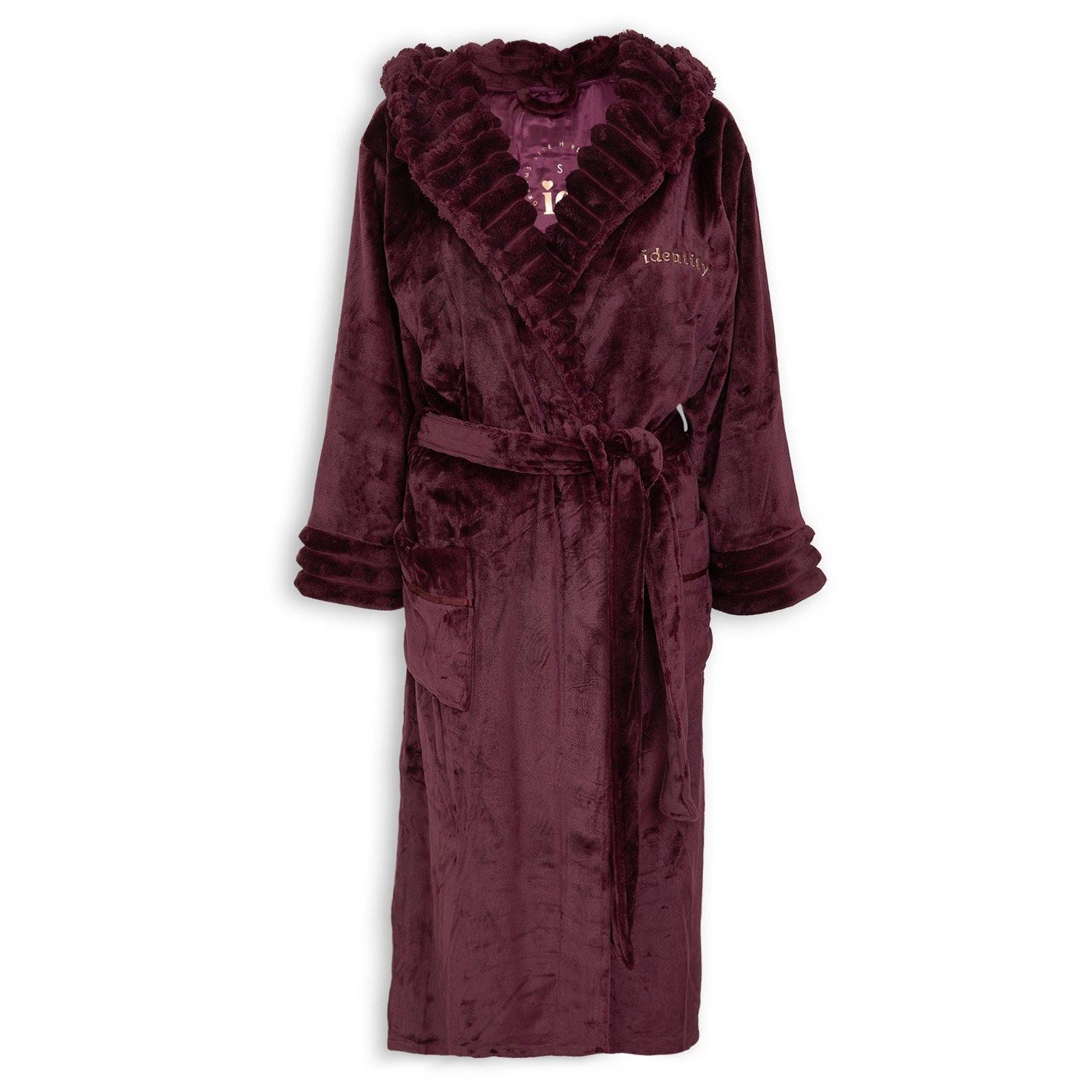 Burgundy Plush Gown (3226710) | Identity