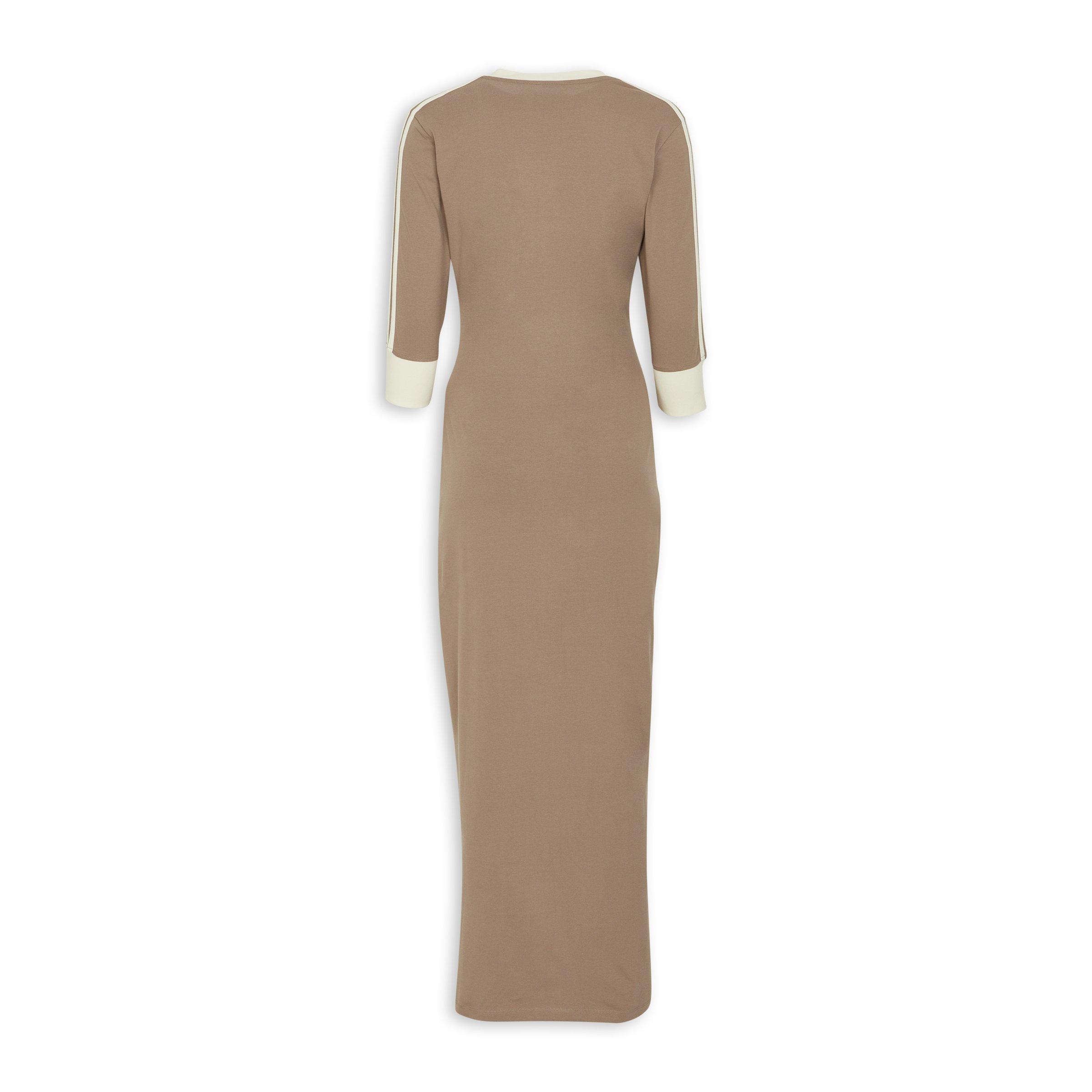 Beige V-Neck Dress (3226713) | Adidas