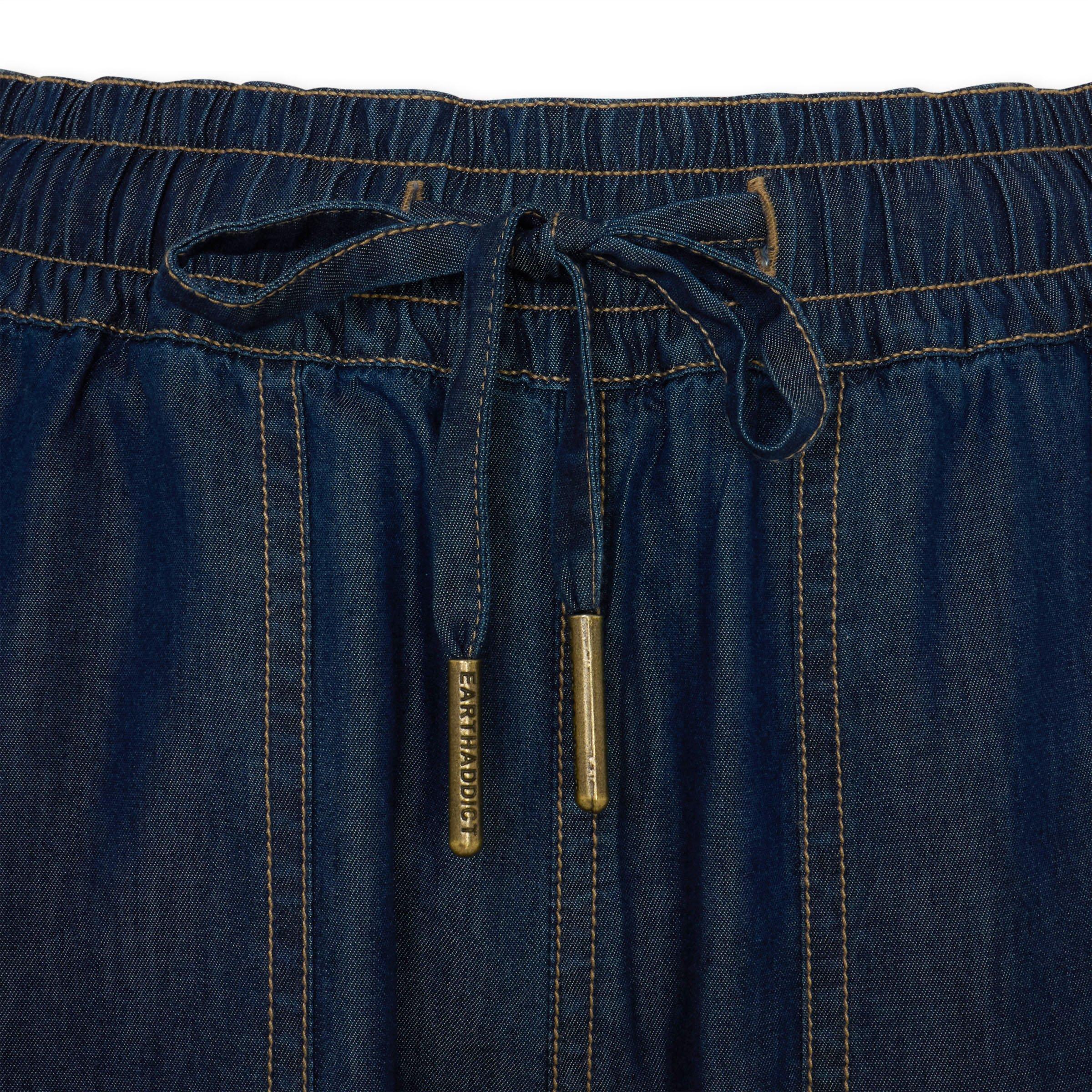 Dark Blue Denim Straight Leg Pants (3226821) | Earthaddict
