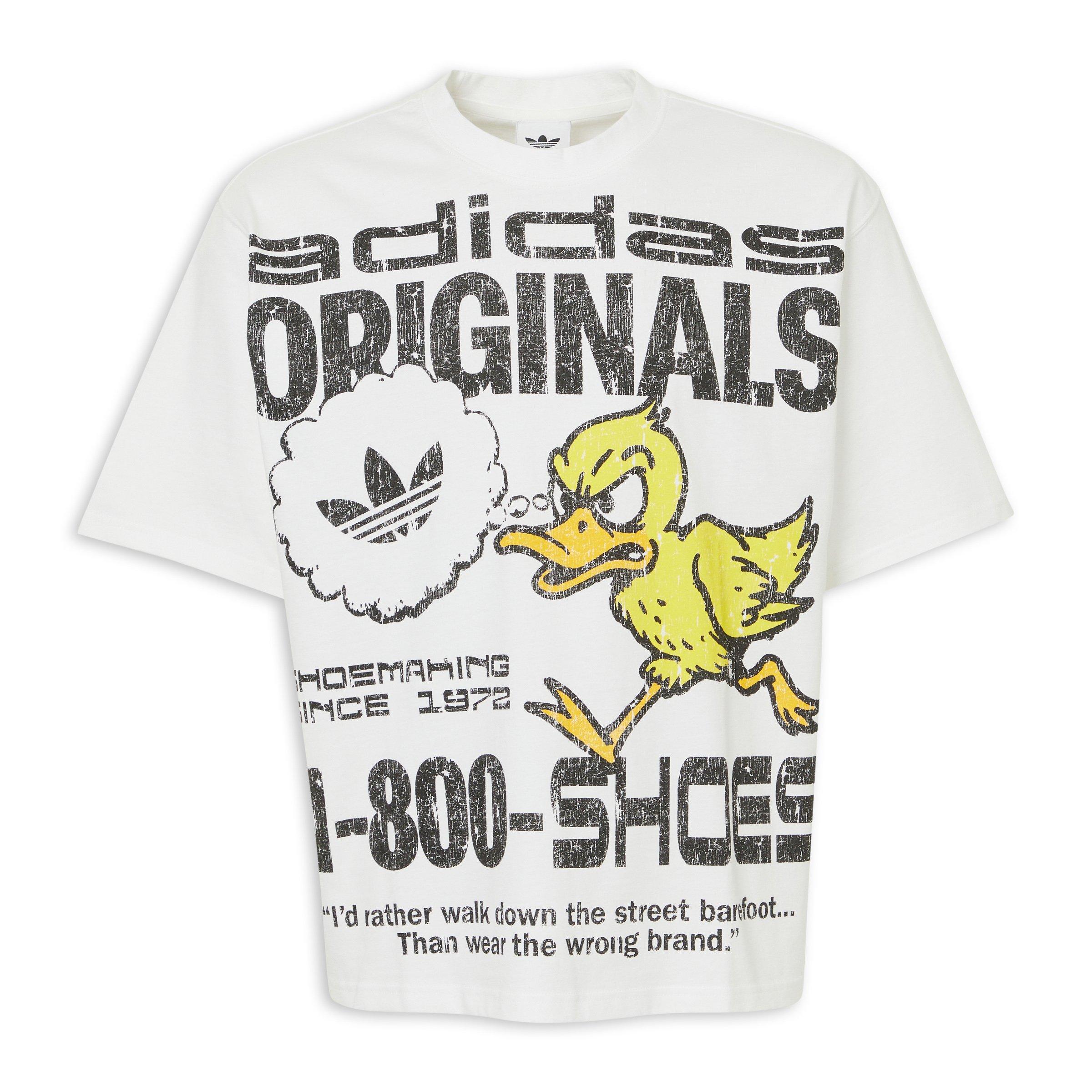 Straight Up Tシャツ 白 XXL White Originals Duck Graphic T-Shirt (3227296) | Adidas