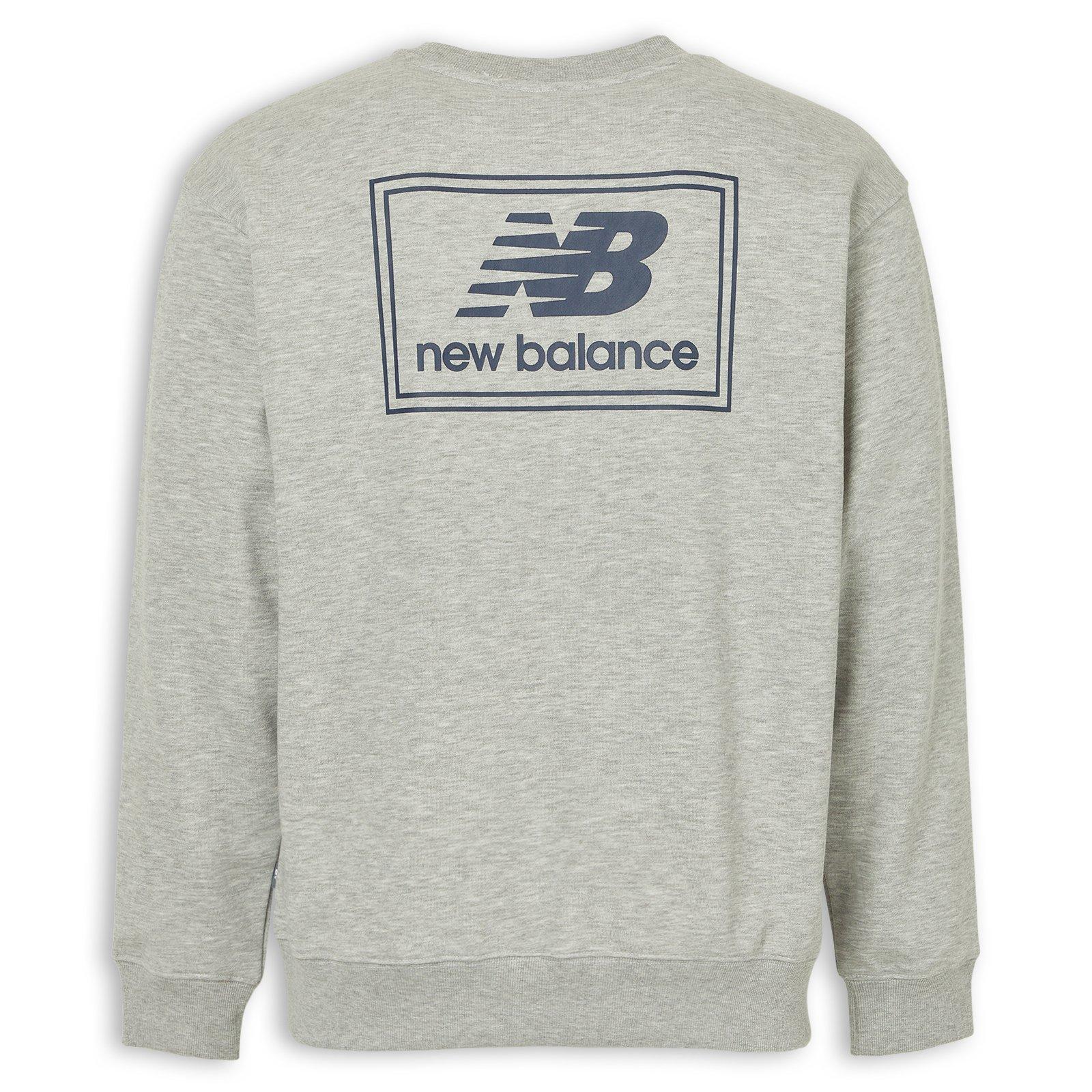Grey Woven Label Crew (3227553) | New Balance