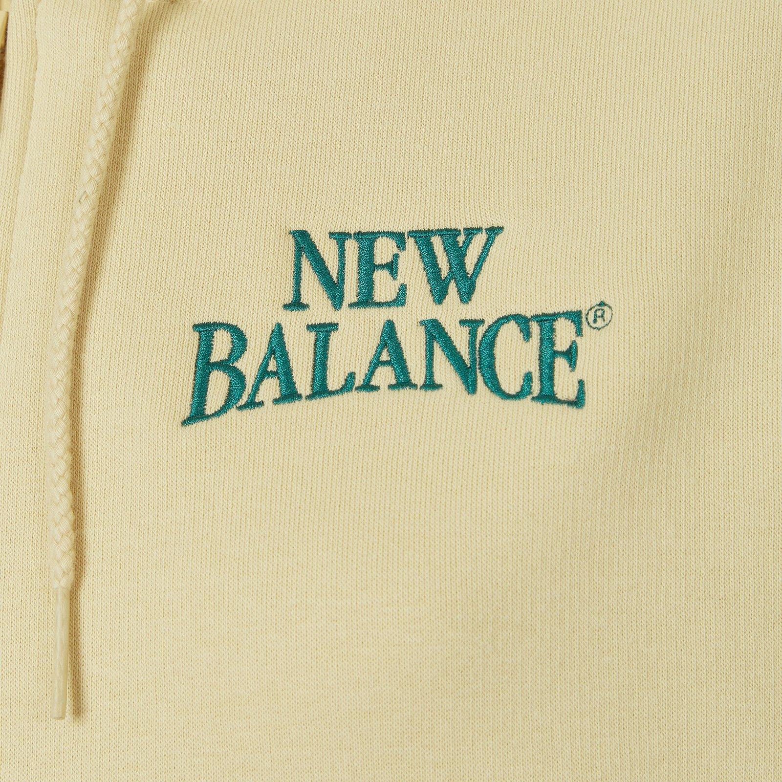 Beige Trackside Fleece Full Zip Hoodie (3227652) | New Balance
