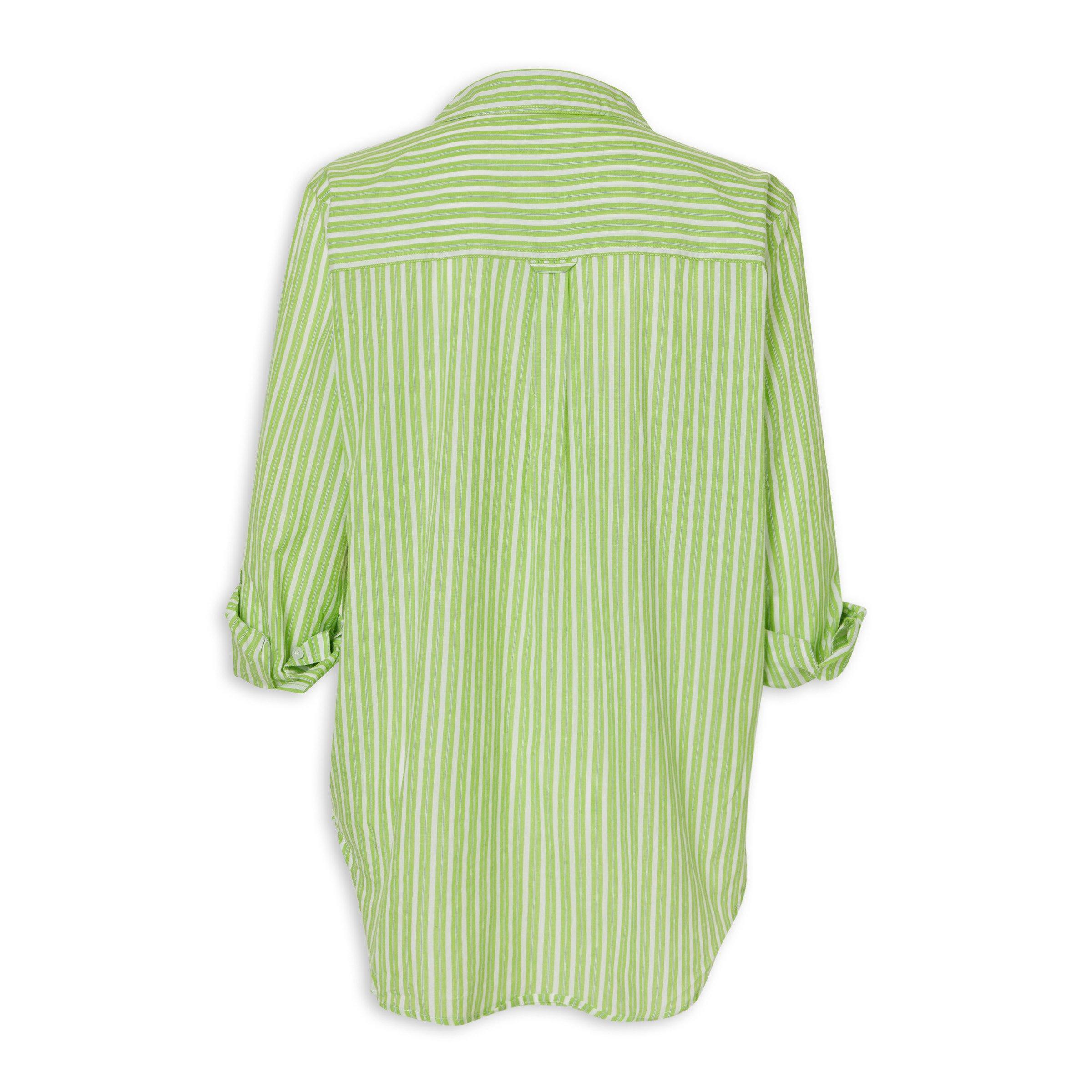 Green Stripe Relaxed Fit Shirt (3228275) | OUTBACK RED