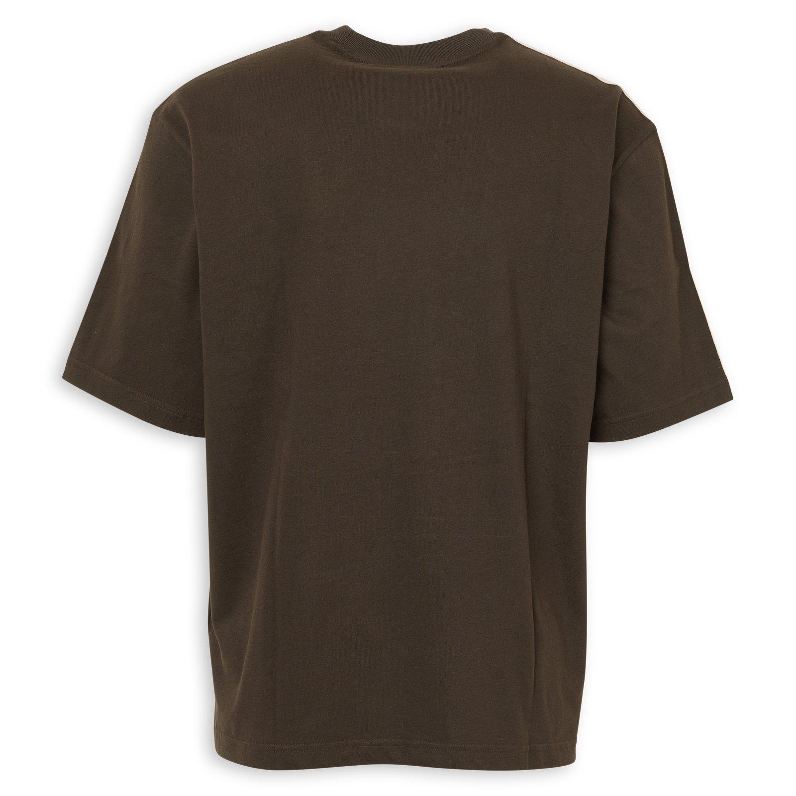 Brown Adicolor 3-Stripes Oversized T-Shirt (3228469) | Adidas