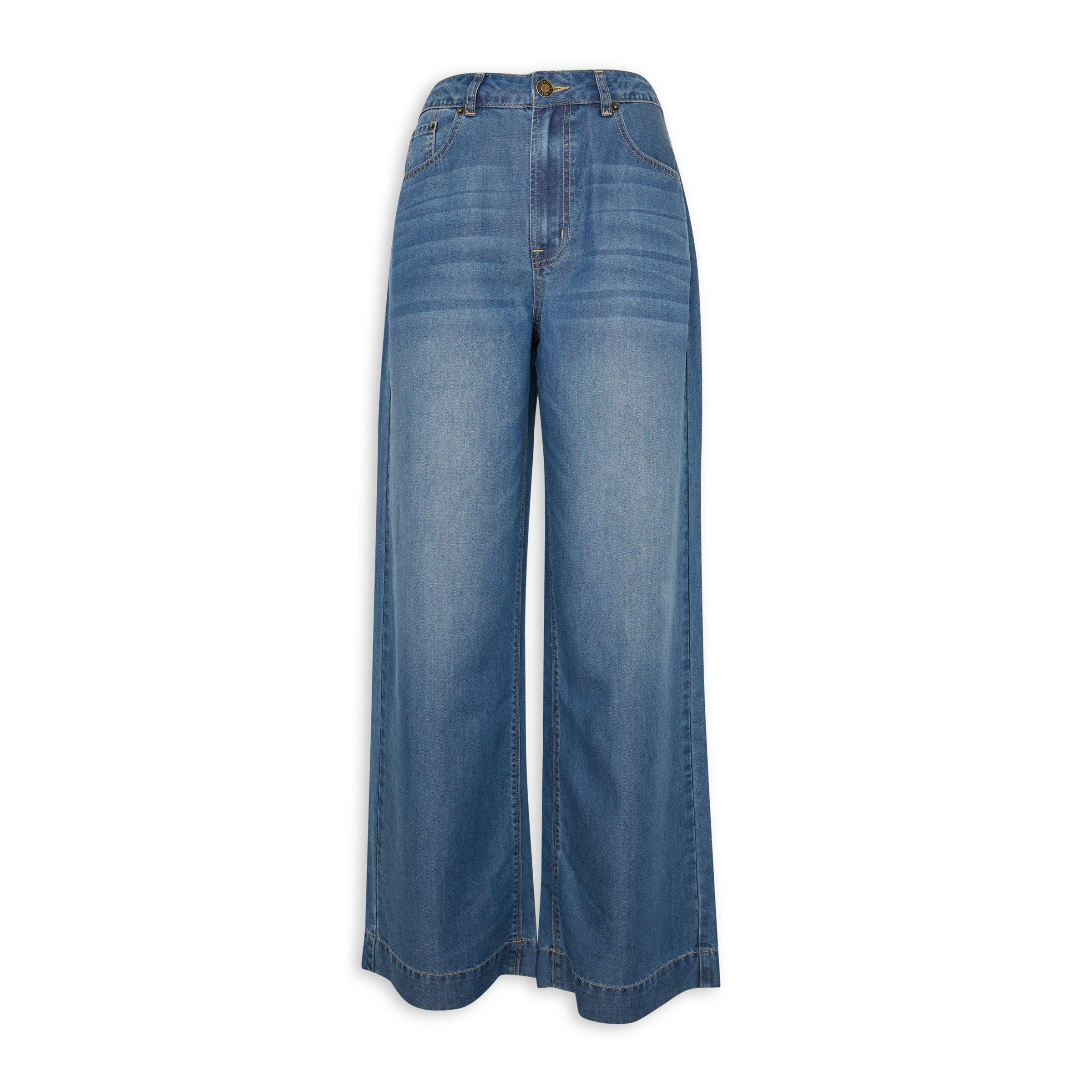 Dark Wash Blue Wide Leg Jeans (3228498) | Identity