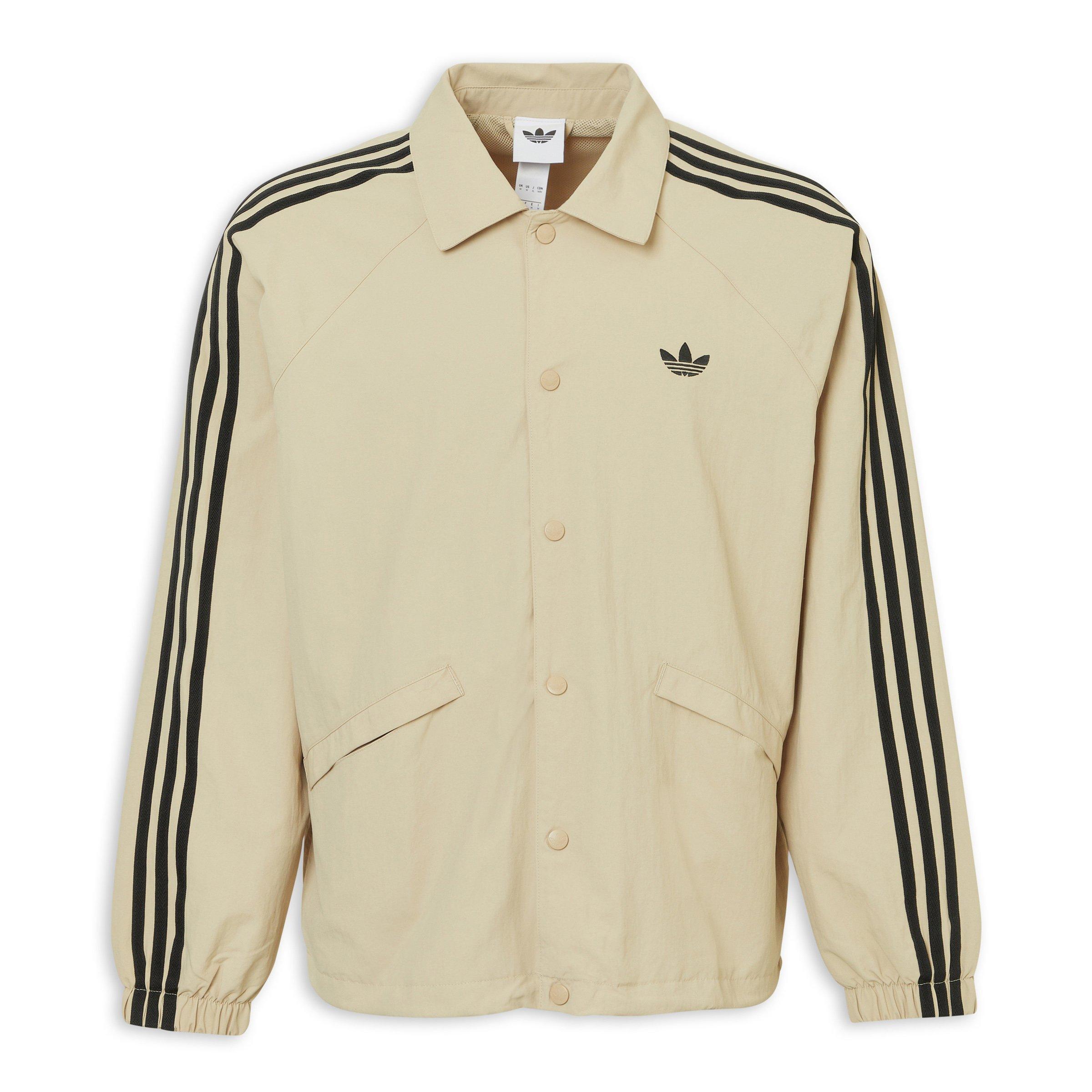 Beige 3-stripes Coach Jacket (3228800) | Adidas