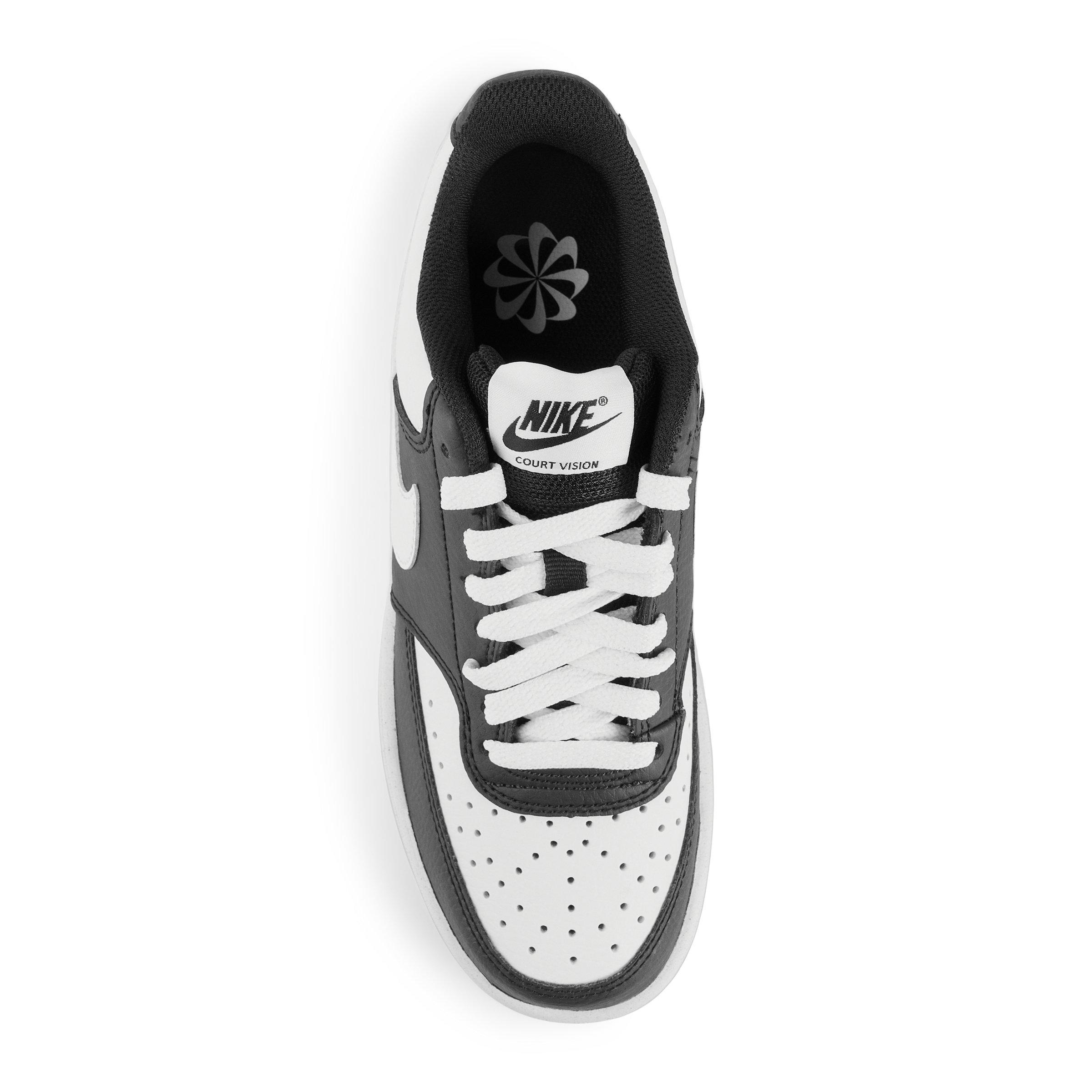 Black and White Court Vision Low Sneakers (3228850) | Nike