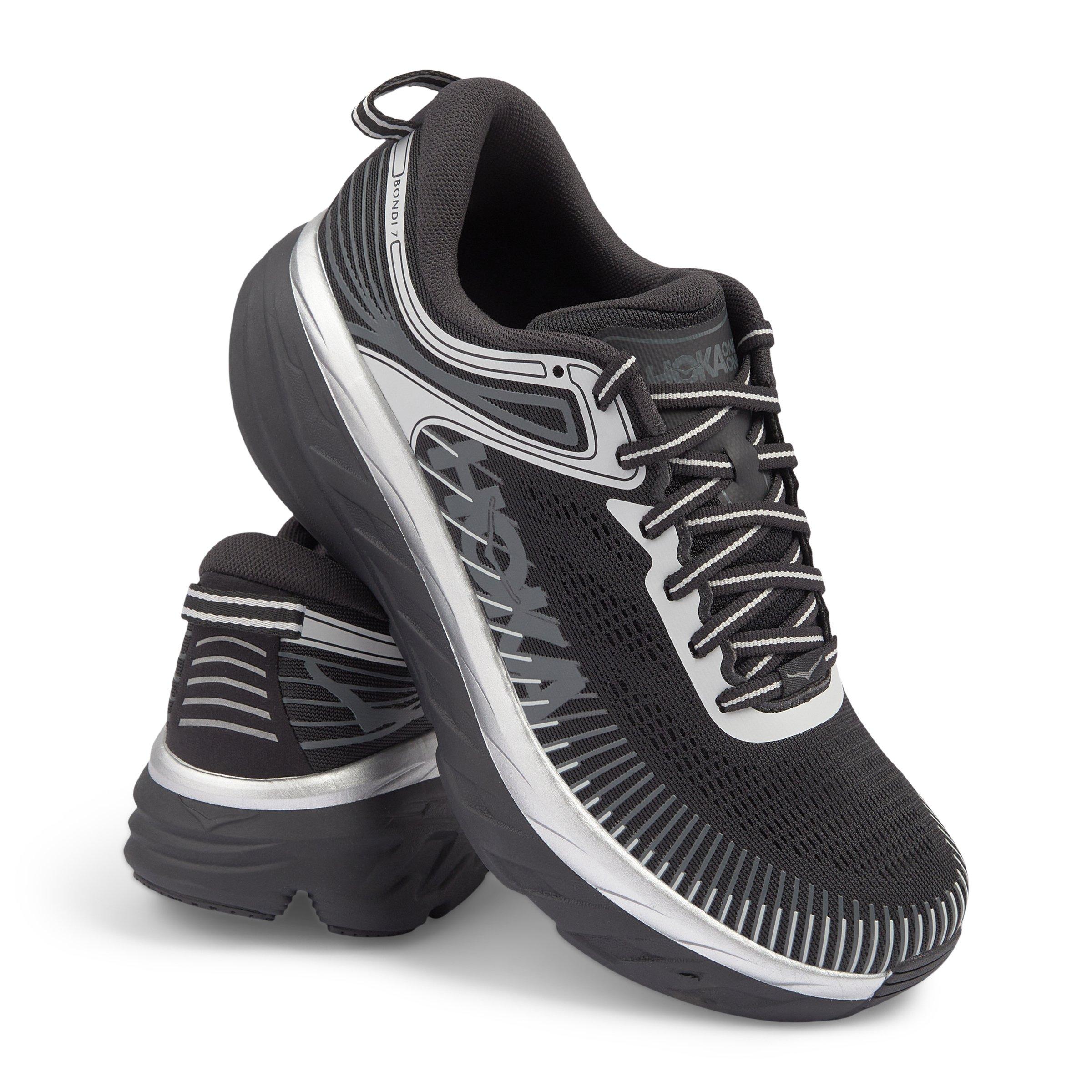 ☆tocco☆ Black and White Bondi 7 Sneakers (3228993) | HOKA