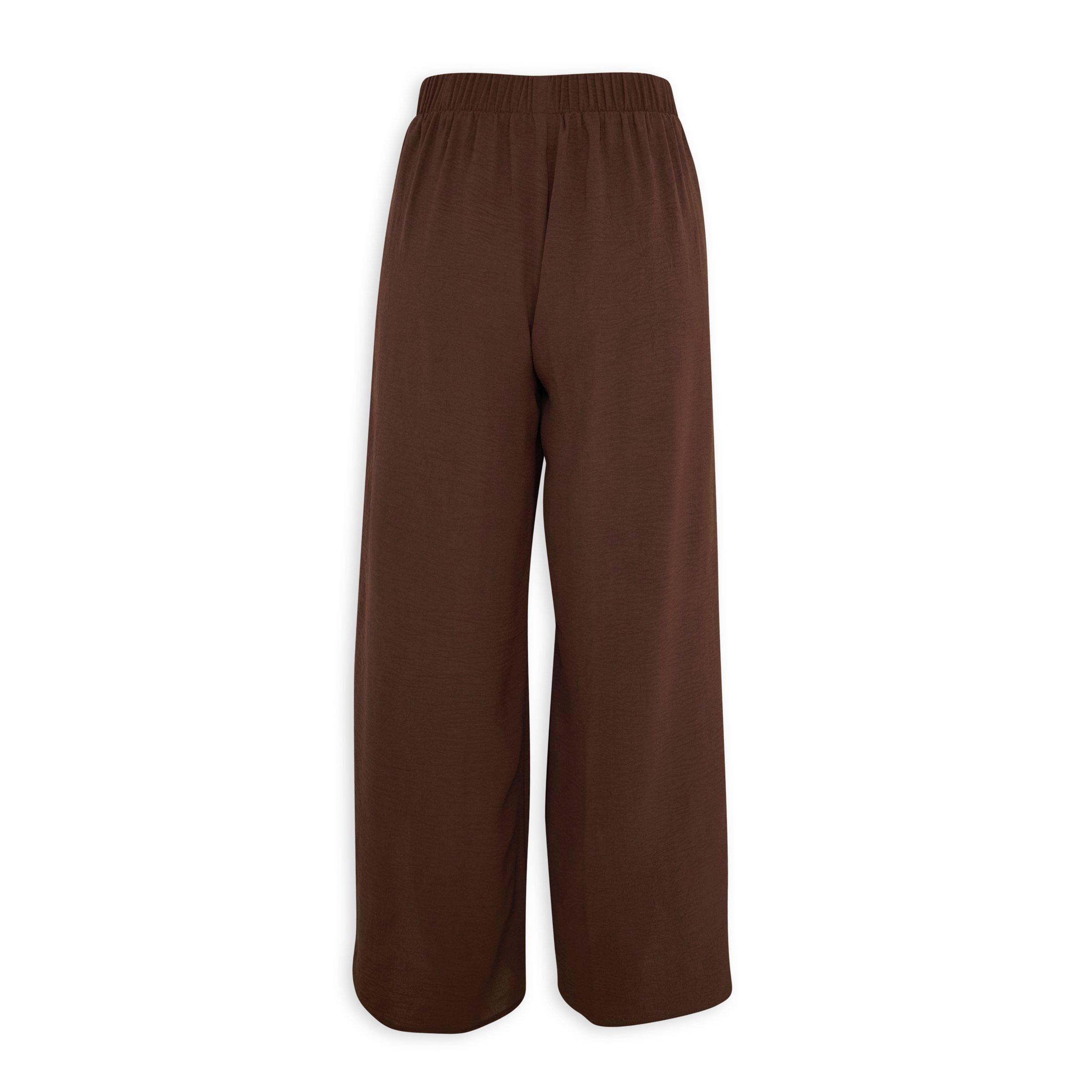 Brown Wide Leg Beach Pants (3229025) | Identity