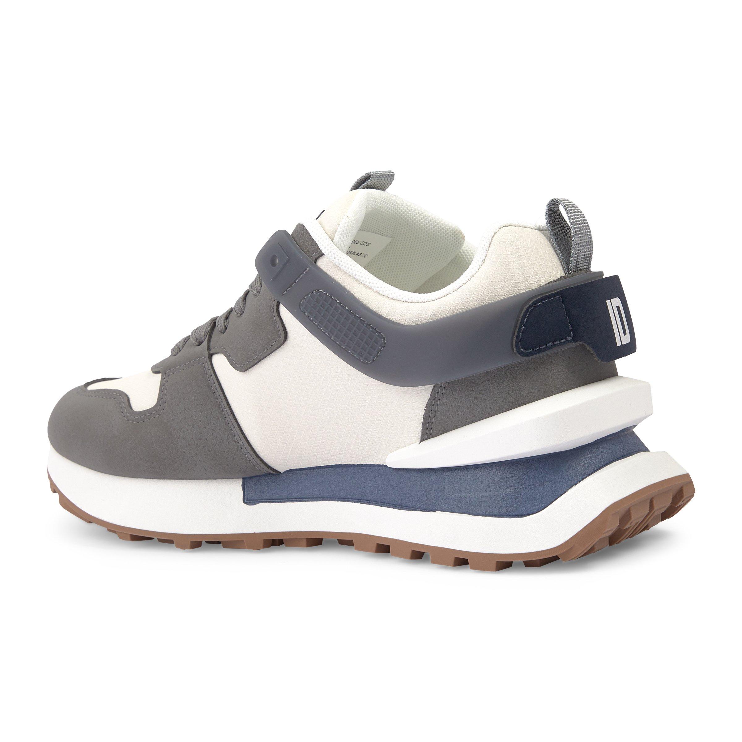 yuki Grey and White Runner Sneakers (3229131) | Identity
