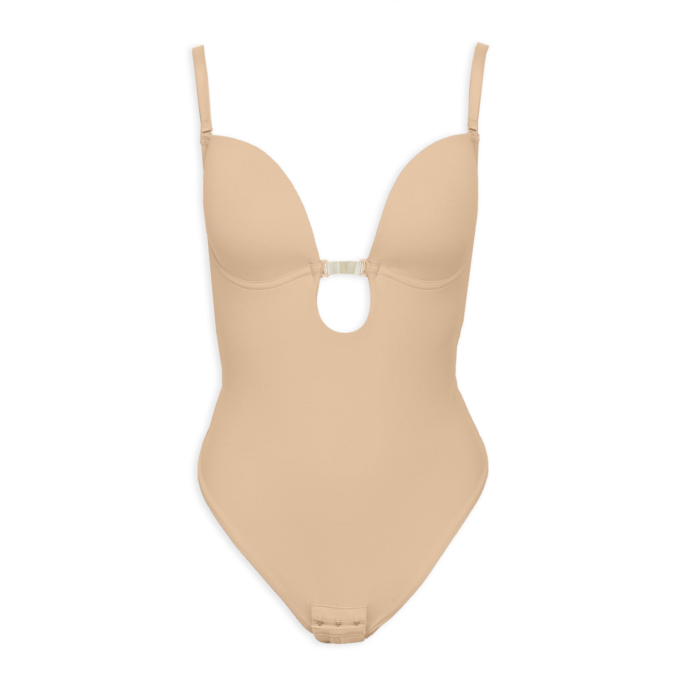 Beige Low Back Bodysuit Shaper (3229140) | Curvy Betty