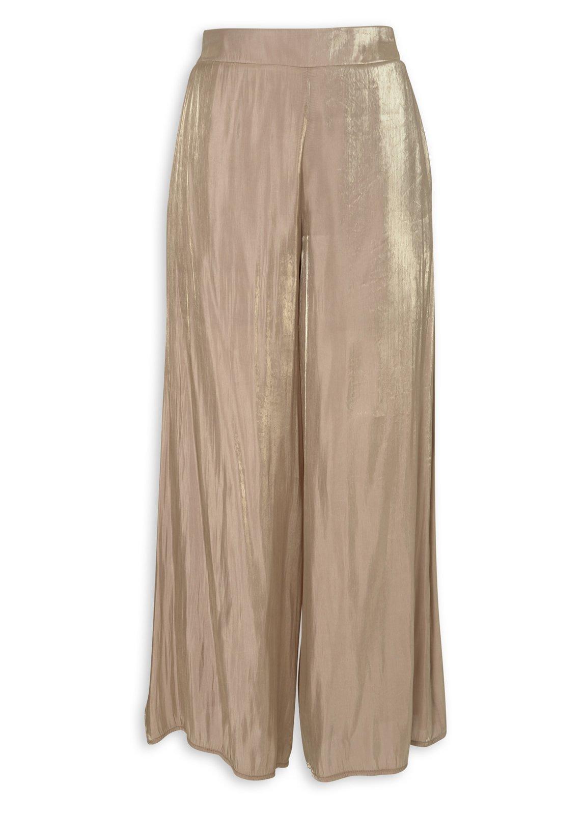 Mocha Brown Sheen Wide Leg Pants (3229360) | Truworths