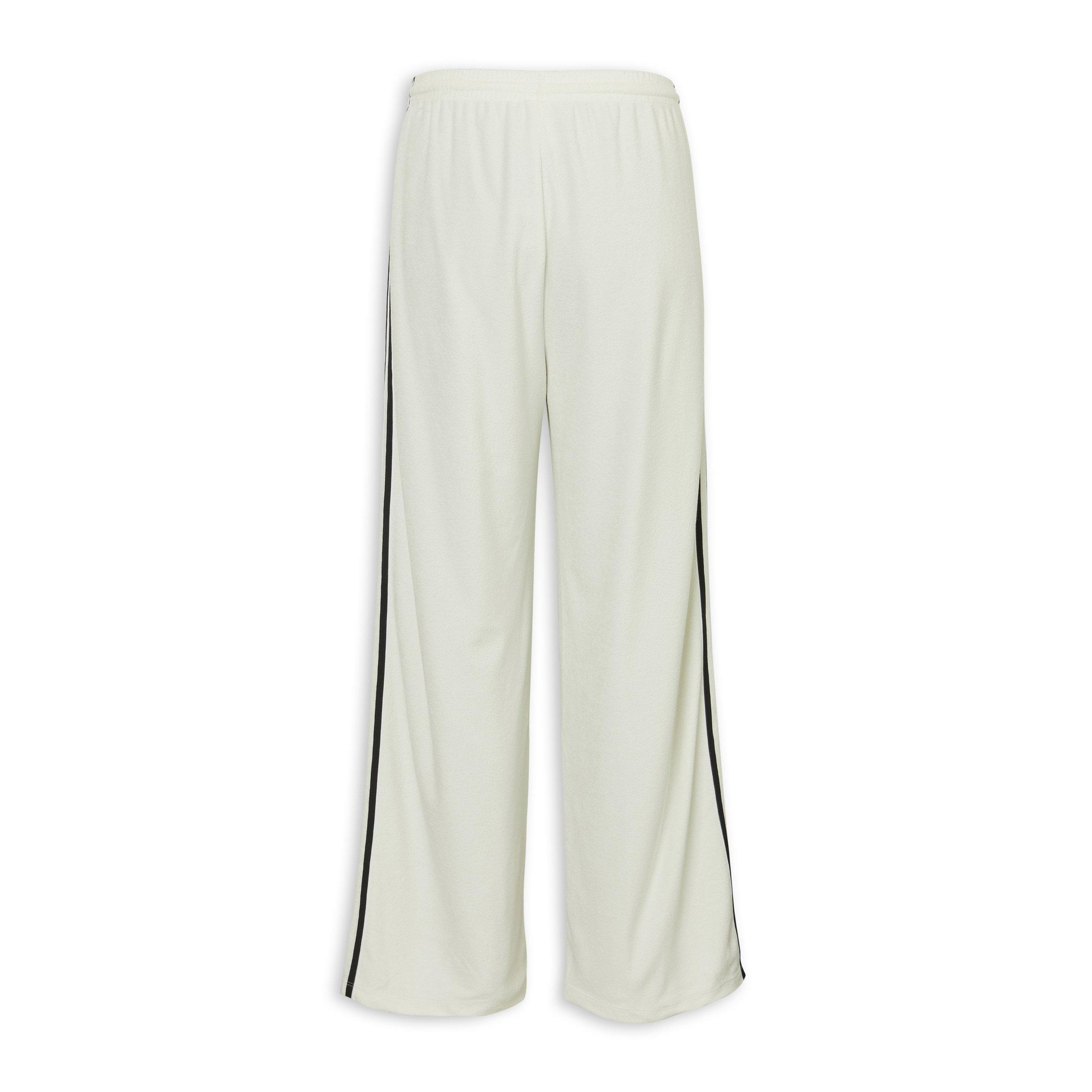 White Terry Towel Firebird Pants (3229459) | Adidas