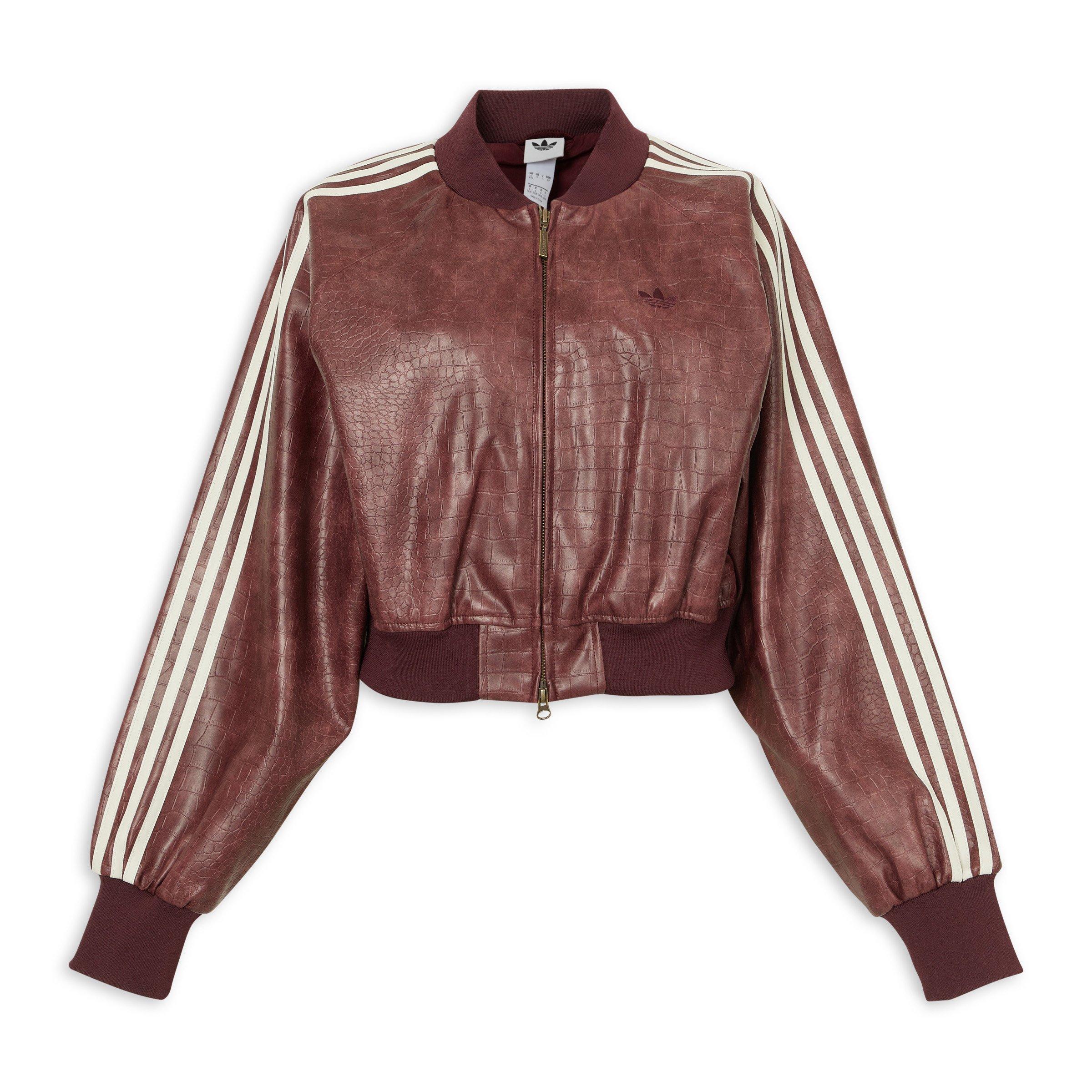 Burgundy Pleather Jacket (3229465) | Adidas