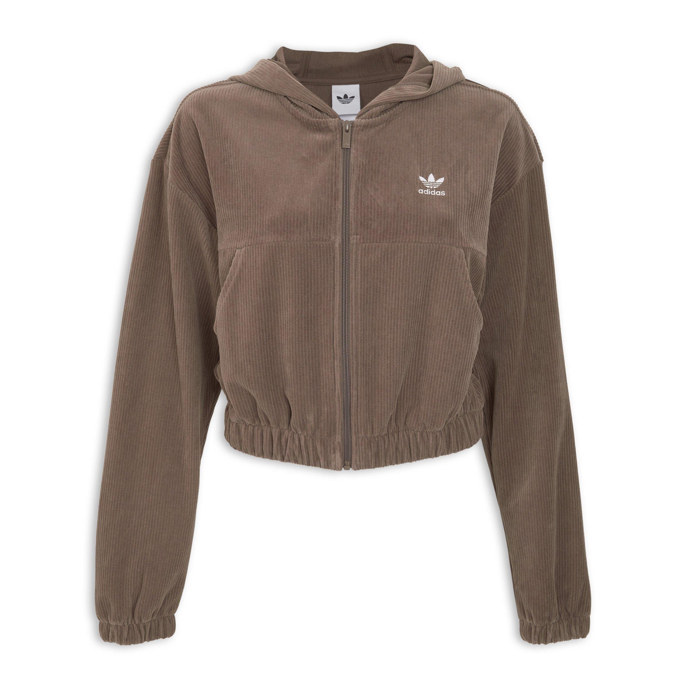 Brown Essentials Chenile Track Top (3229466) | Adidas