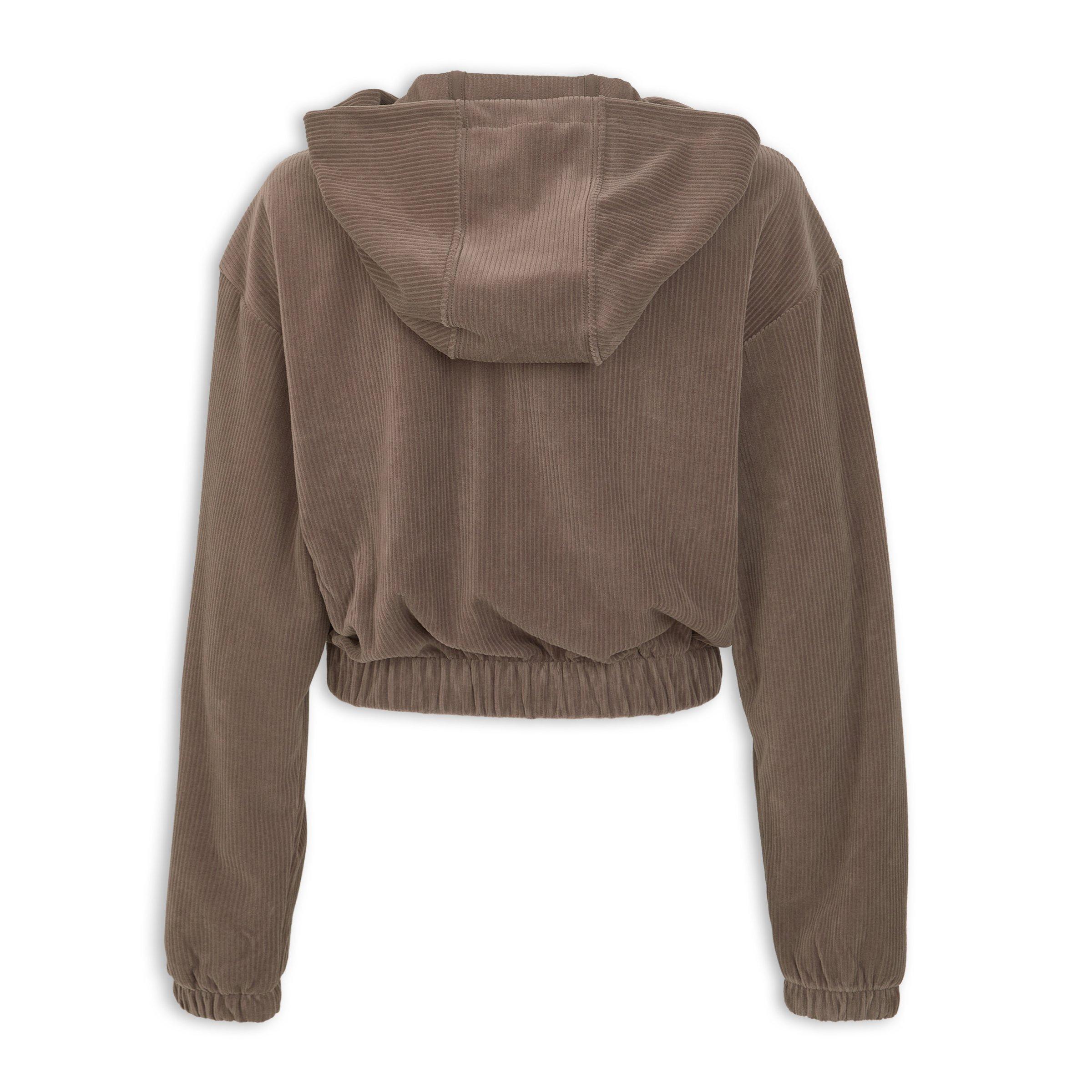 Brown Essentials Chenile Track Top (3229466) | Adidas