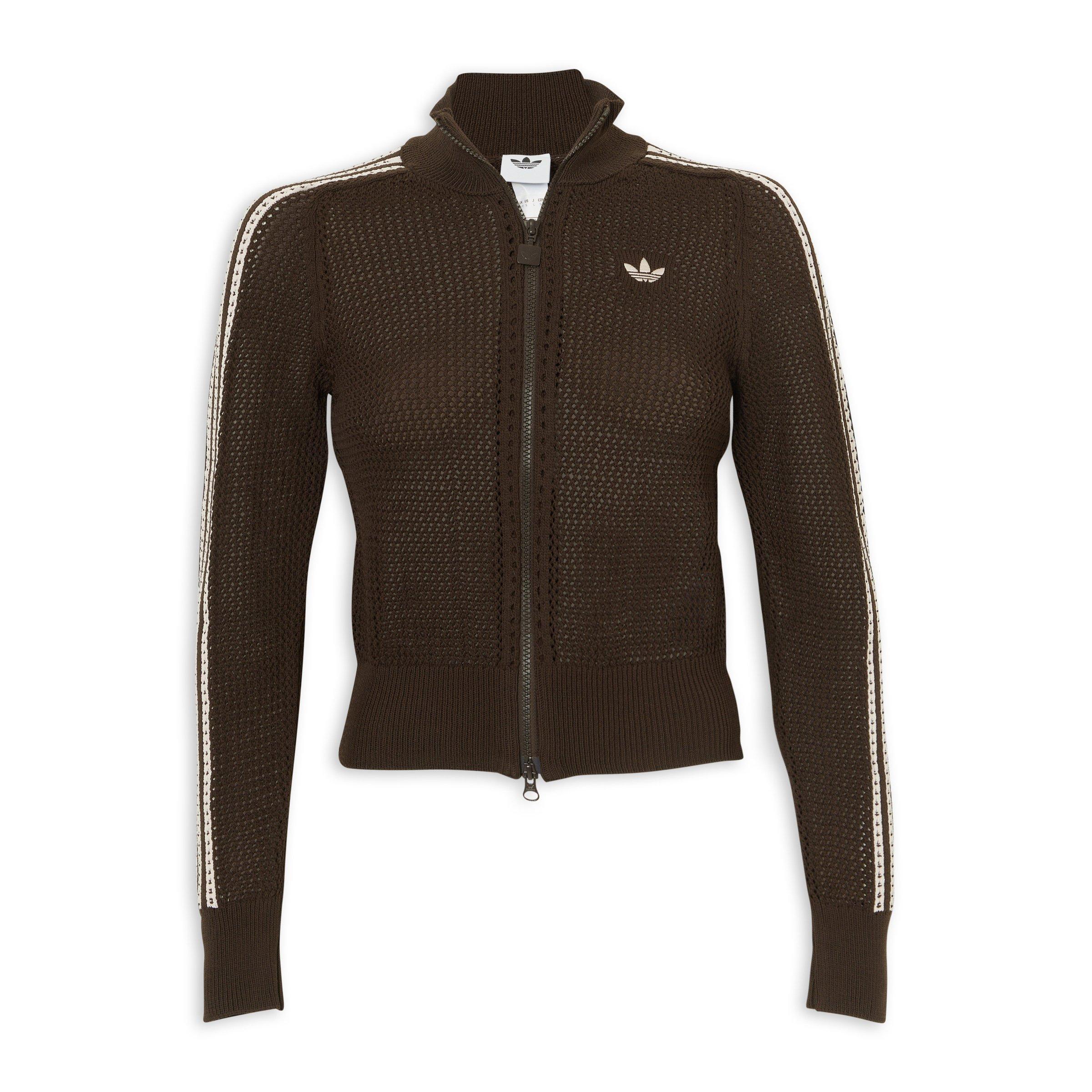 Brown Knitted Crochet Firebird Track Top (3229468) | Adidas