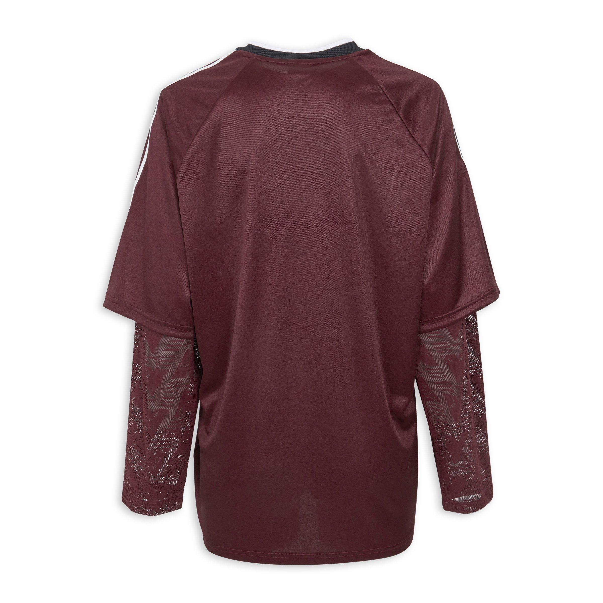 Burgundy Lace Long-Sleeve Jersey (3229480) | Adidas