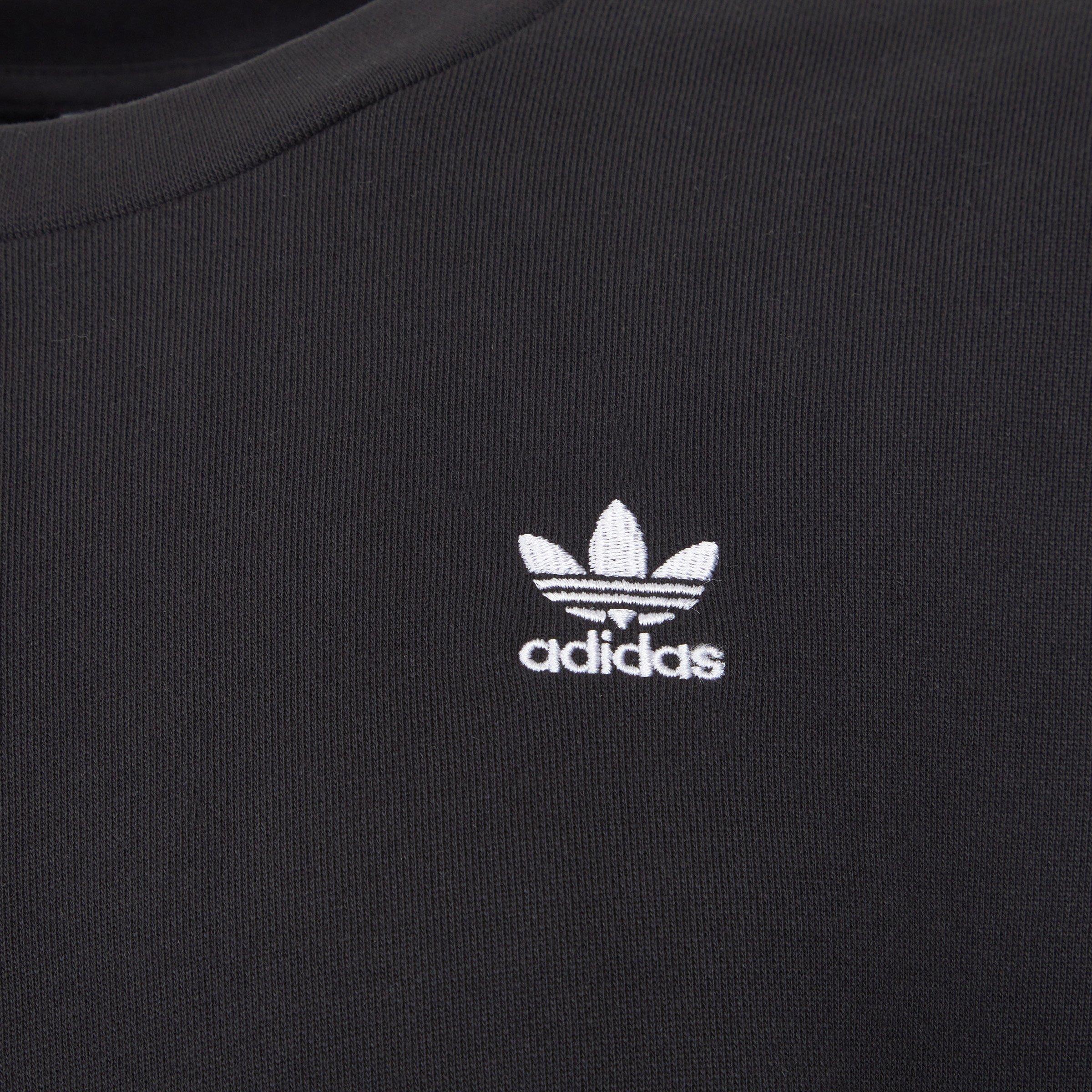 Black 3-Stripes Oversized Crew Sweatshirt (3229508) | Adidas