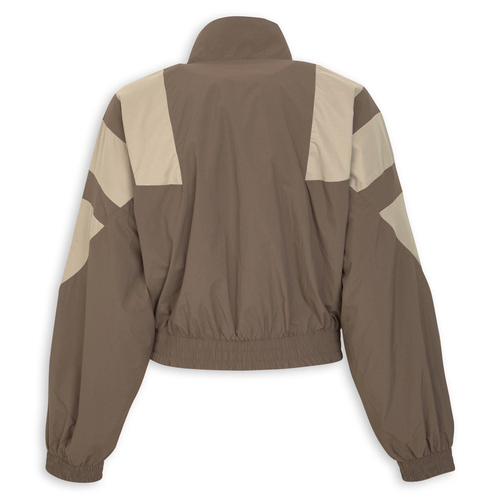 トップス ouk Brown Blocked Washed Zipped Track Top (3229570) | Adidas