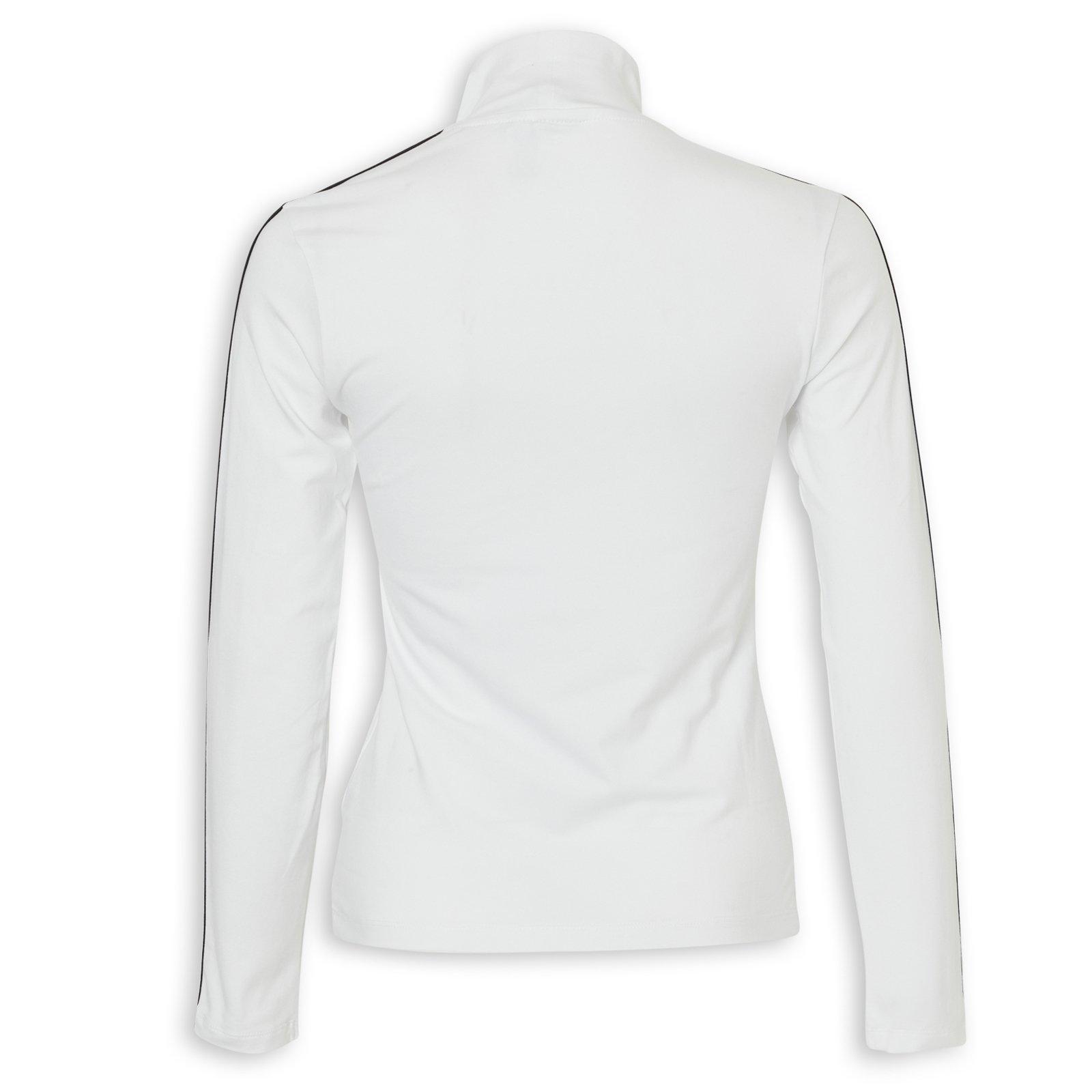 White -Stripes Turtleneck Long Sleeve T-Shirt (3229634) | Adidas