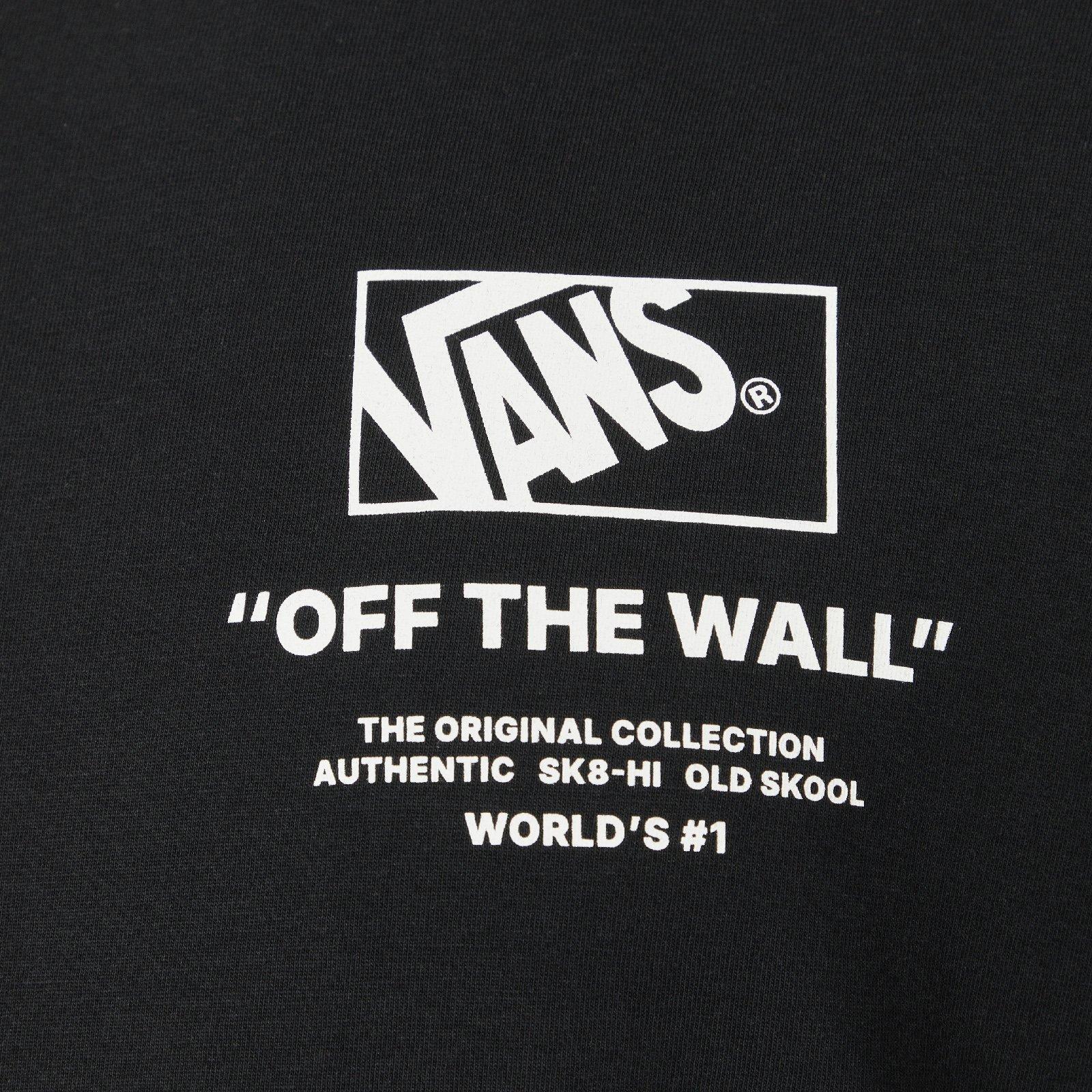 Black Stacked Short Sleeve T-Shirt (3229966) | Vans