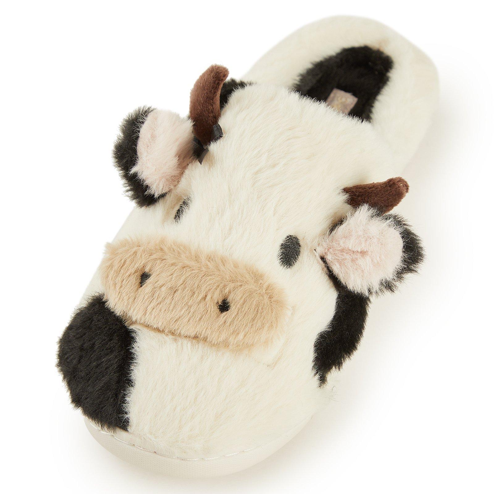 Novelty Cow Closed Toe Slippers (3229997) | Identity