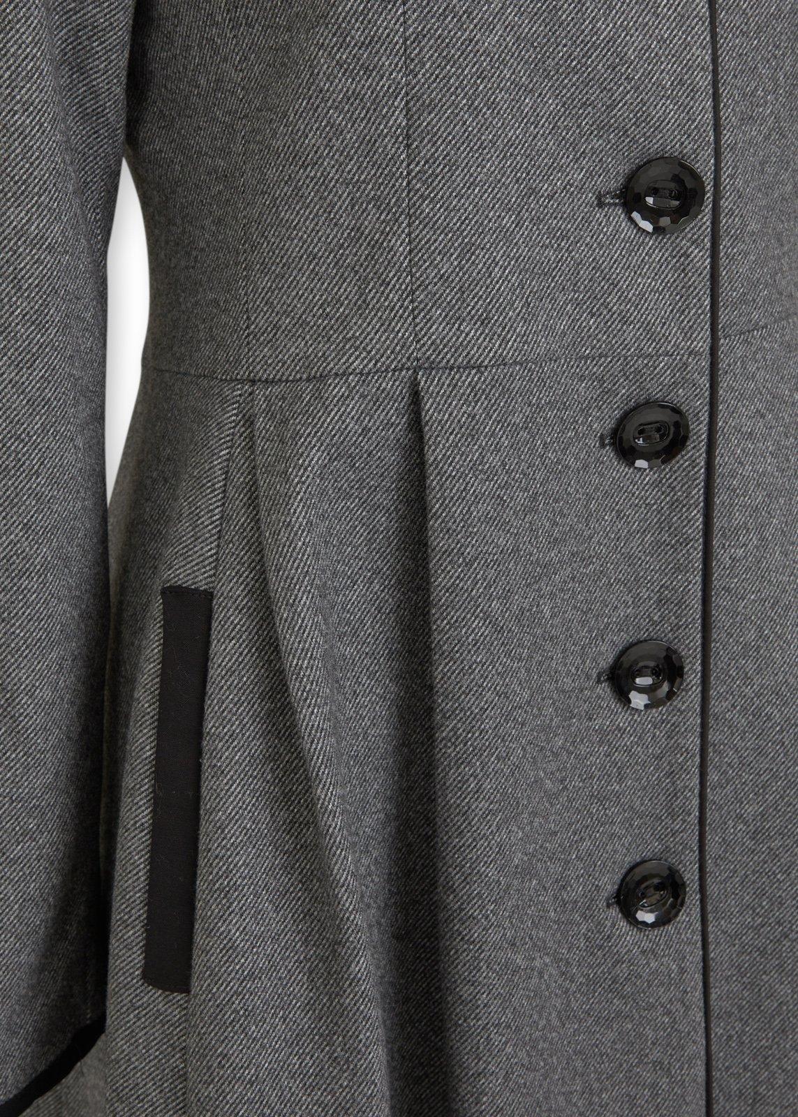 Grey & Black Tipped Dutchess Coat (3230087) | Truworths
