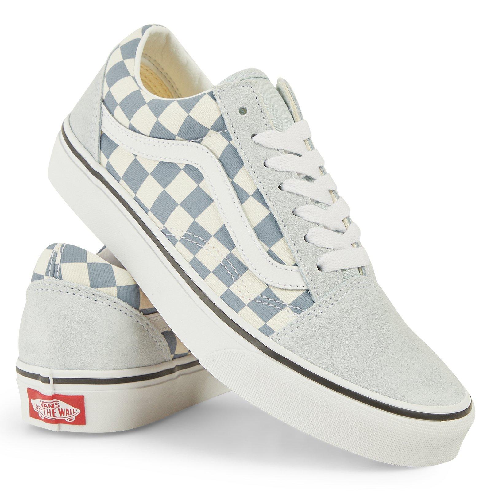 Blue Old Skool Checkerboard Sneakers (3230360) | Vans