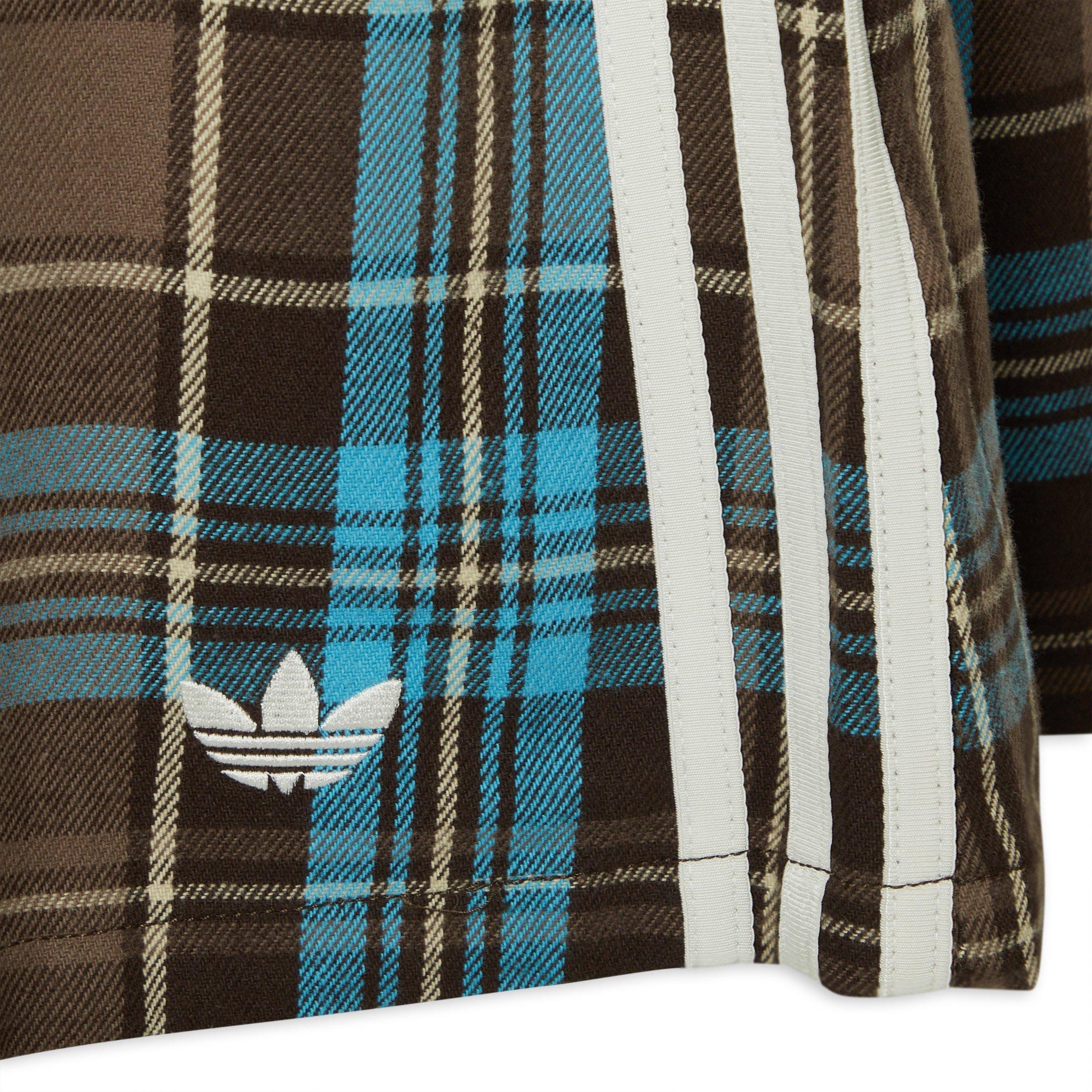Brown Pleated Check Skirt (3230565) | Adidas