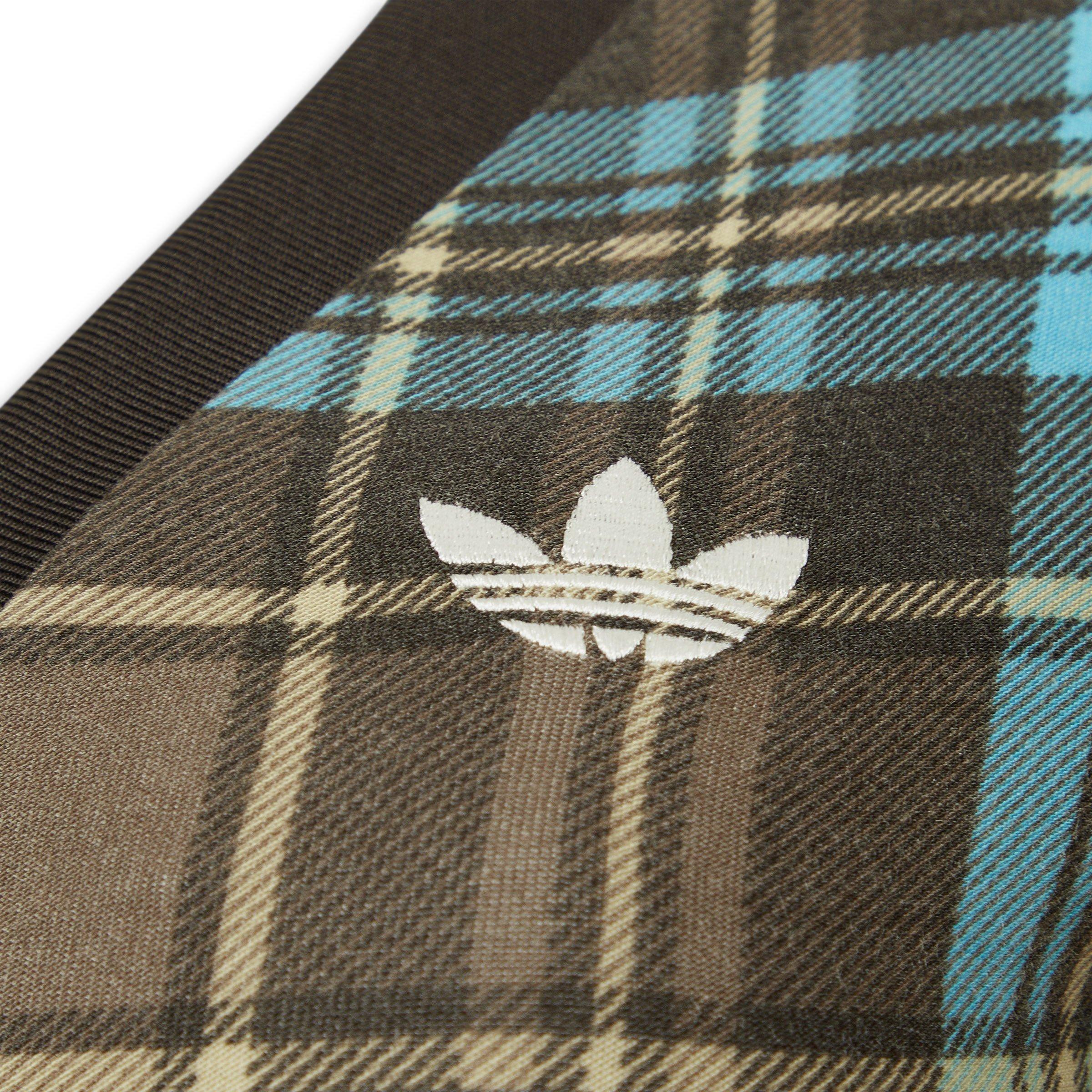 Brown Checked V-Neck Shirt With Buttons (3230568) | Adidas